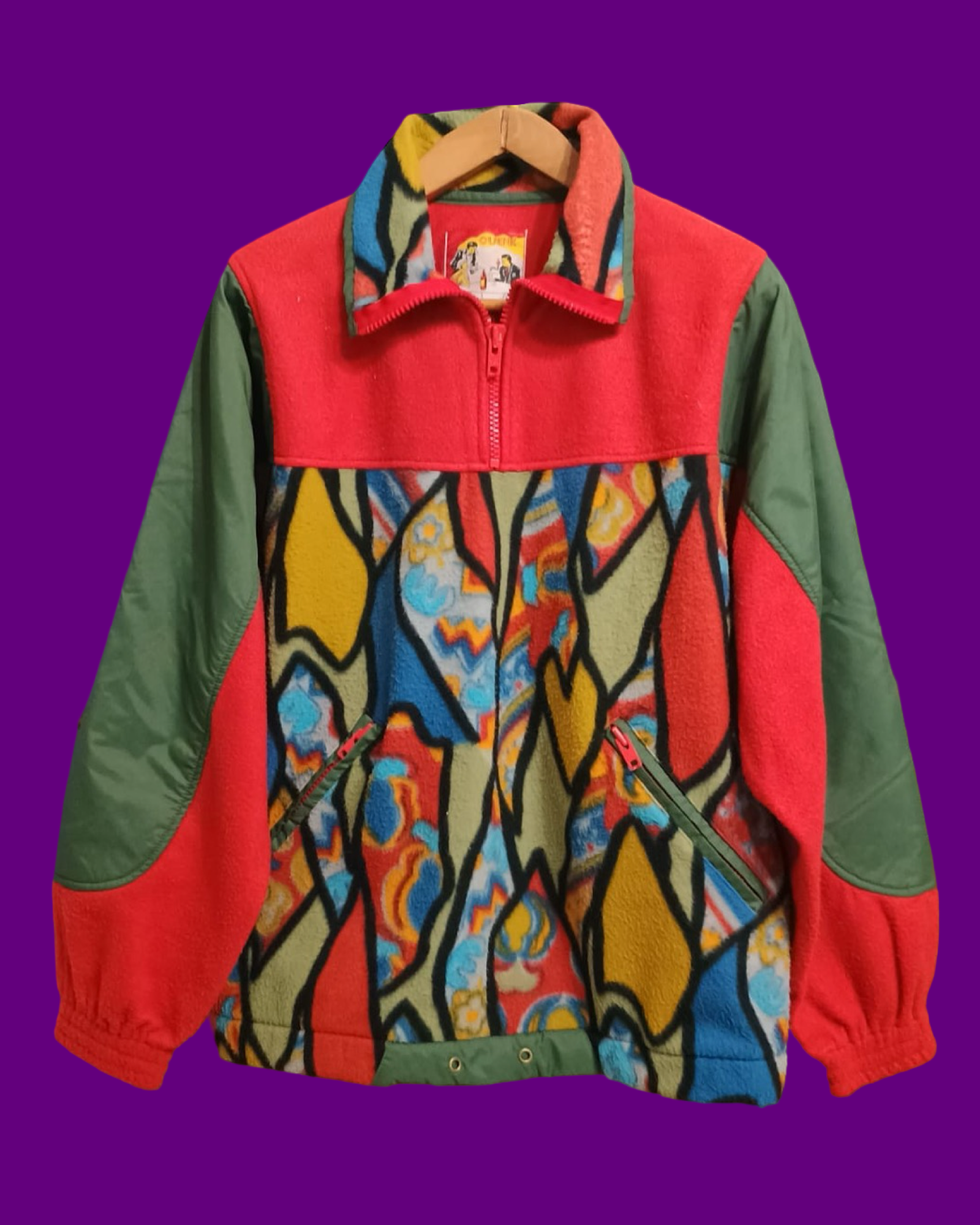 Vintage Multicolor Fantasy 90's Fleece Unisex Size L