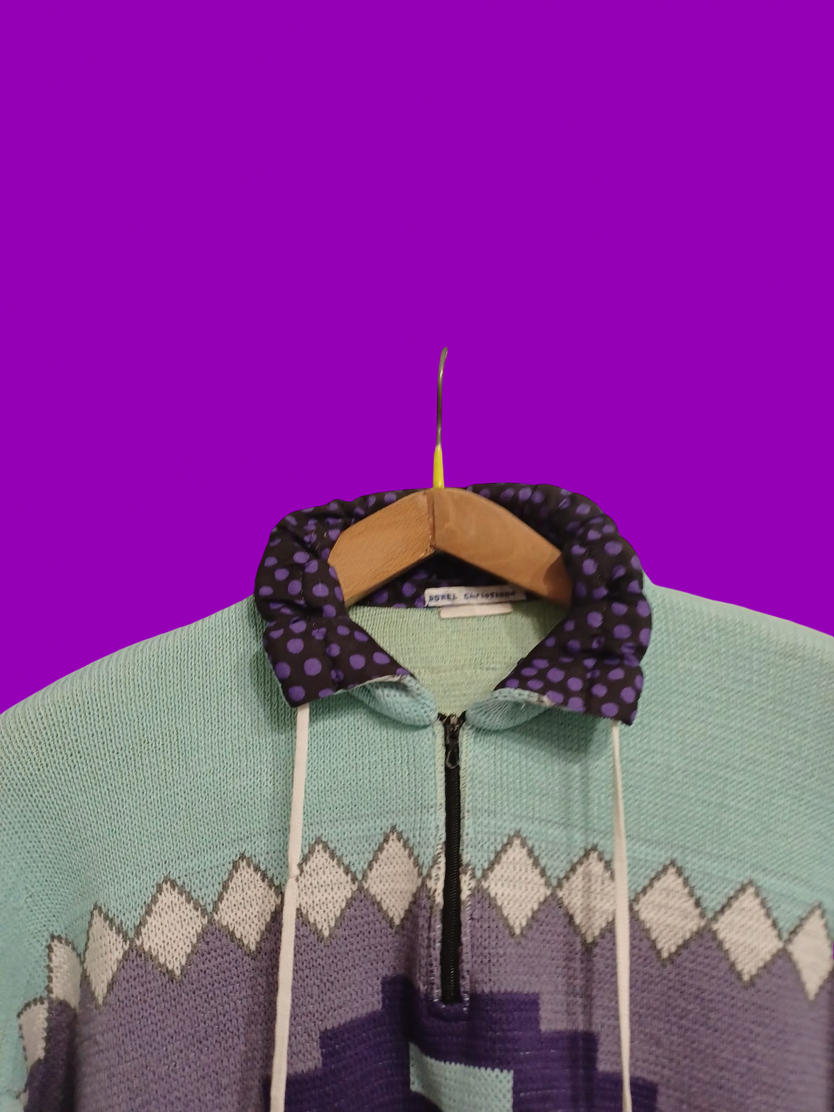 Vintage Multicolor Fantasy 90's Sweater Woman Size M