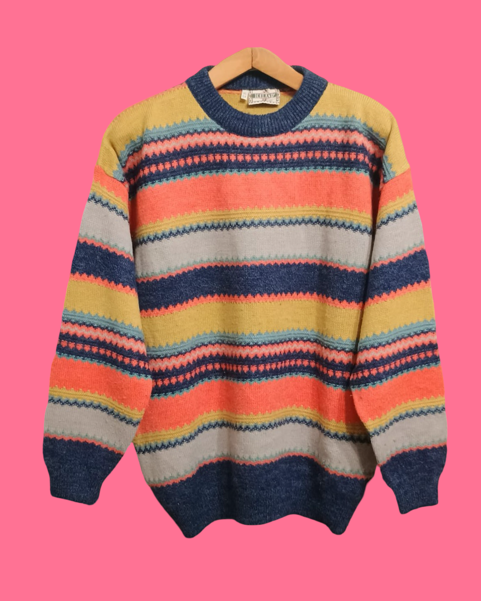 Vintage Multicolor Fantasy 90's Sweater Unisex Size XL