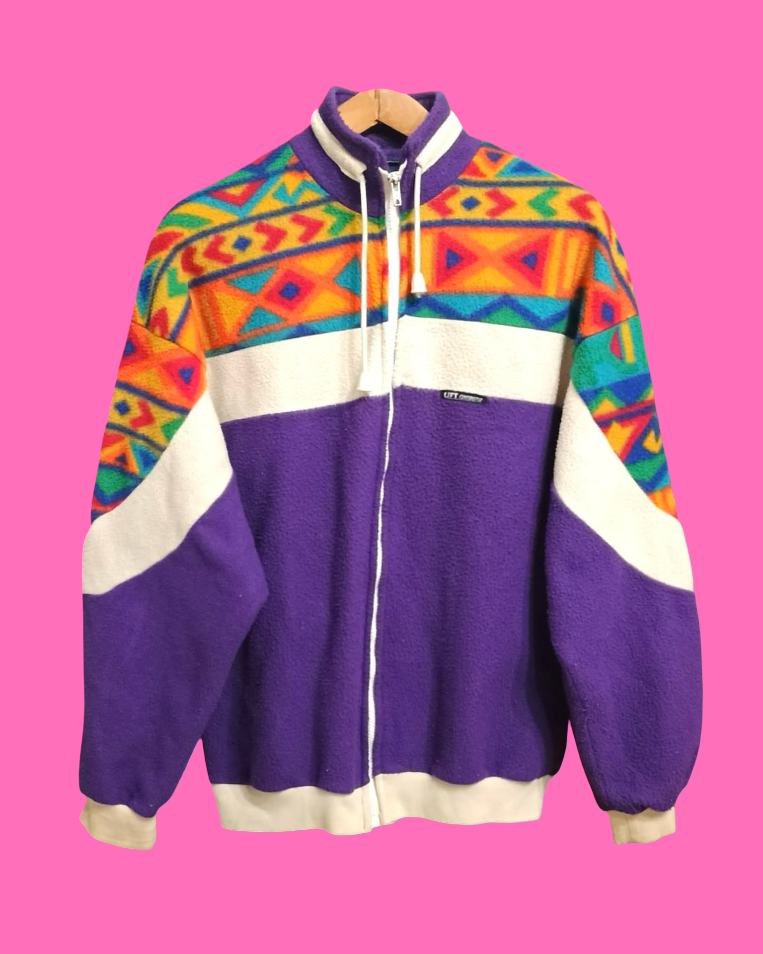 Vintage Multicolor Fantasy 90's Fleece Unisex Size L