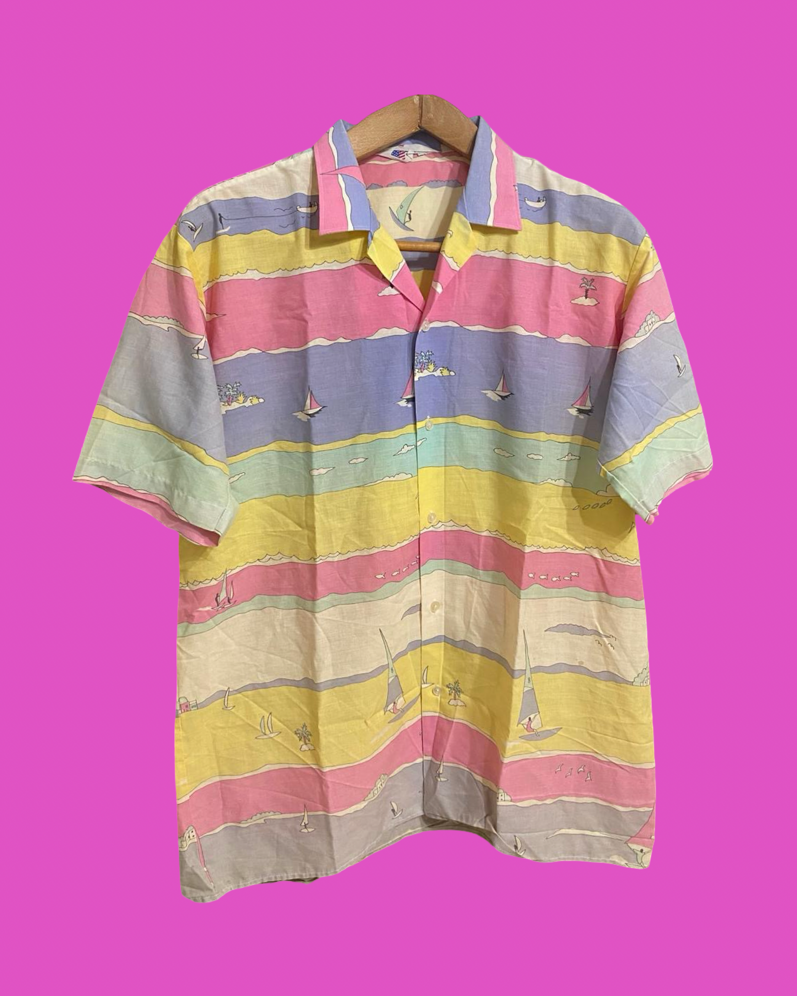Vintage Multicolor Fantasy 90's Shirt Unisex Size L