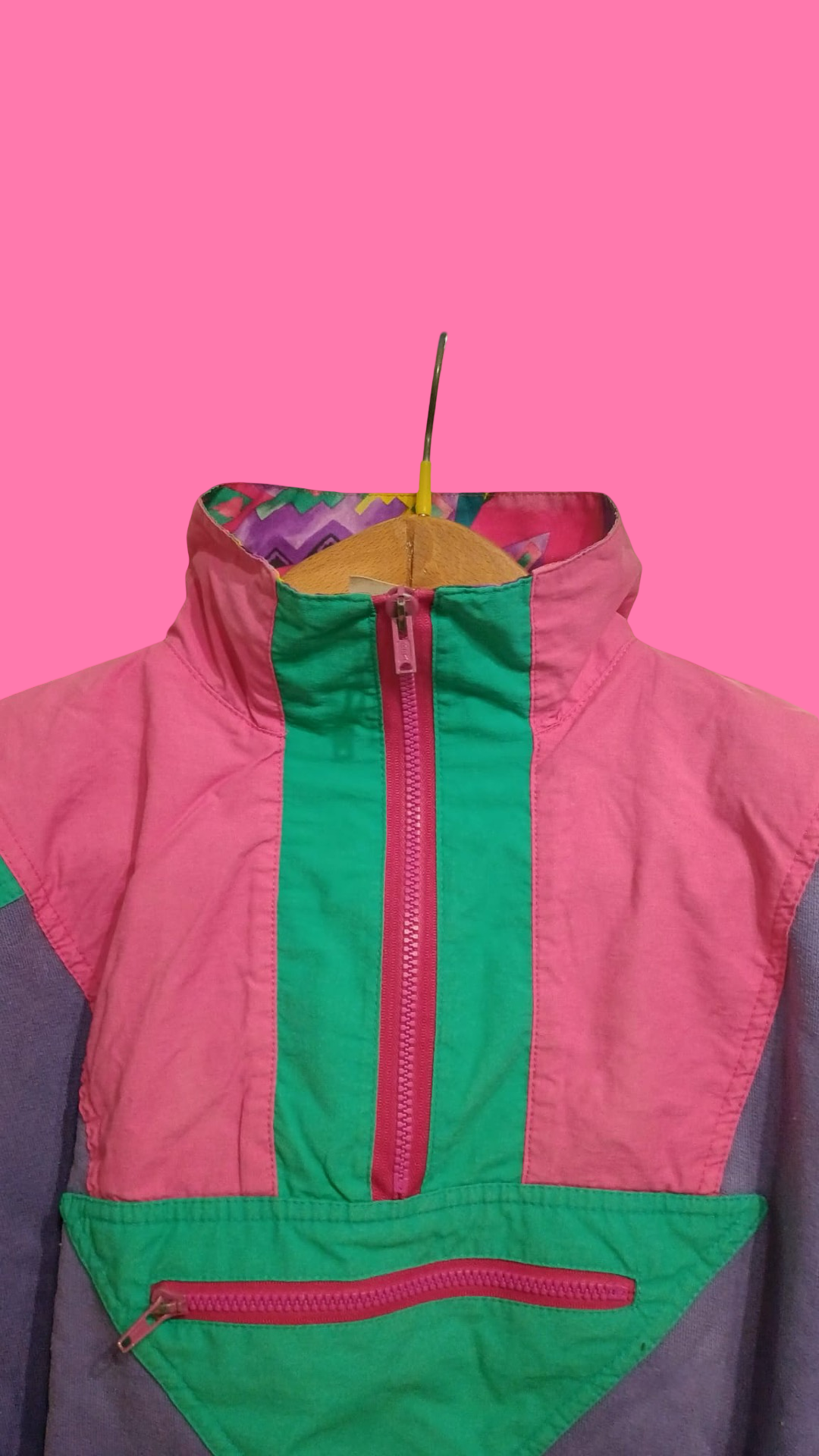 Vintage Multicolor Fantasy 90's Sweatshirt Woman Size S