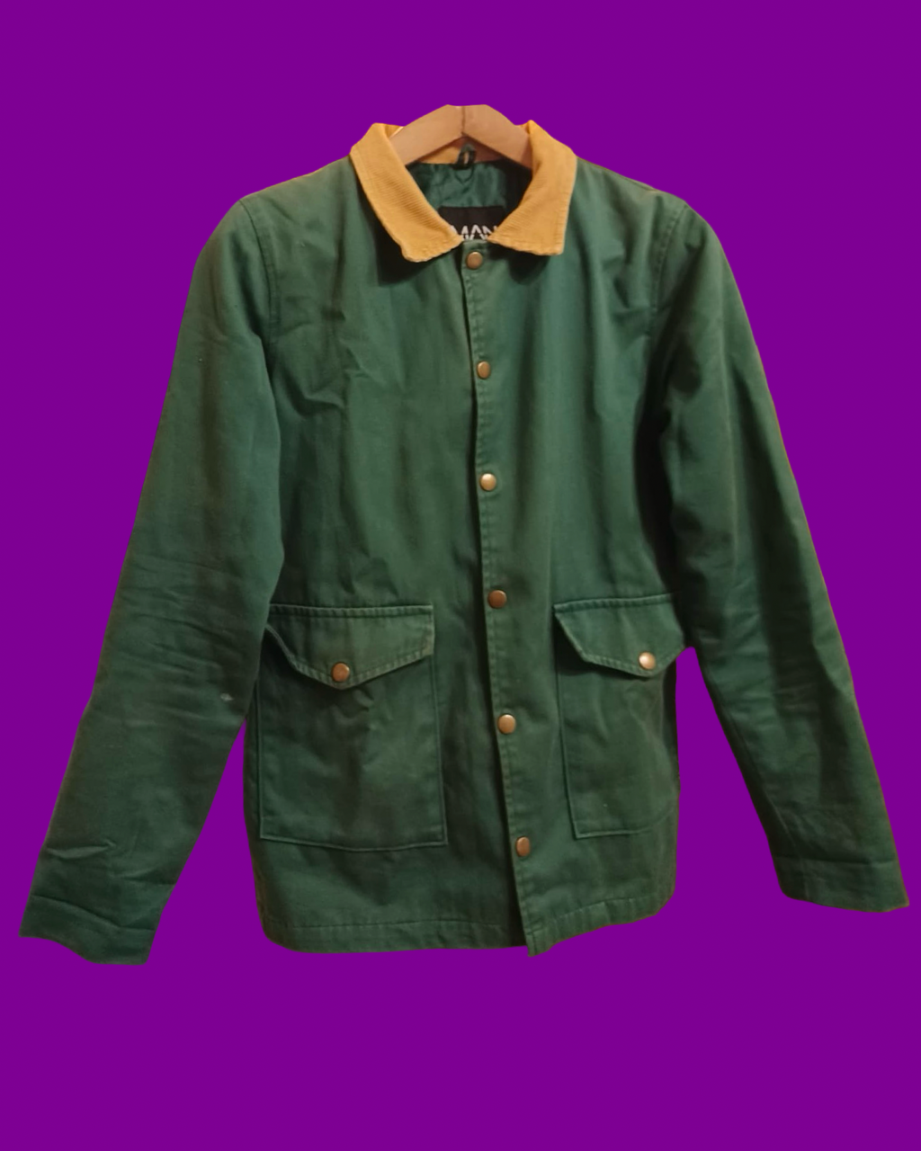Vintage Green 90's Spring Harrington Jacket Unisex Size S