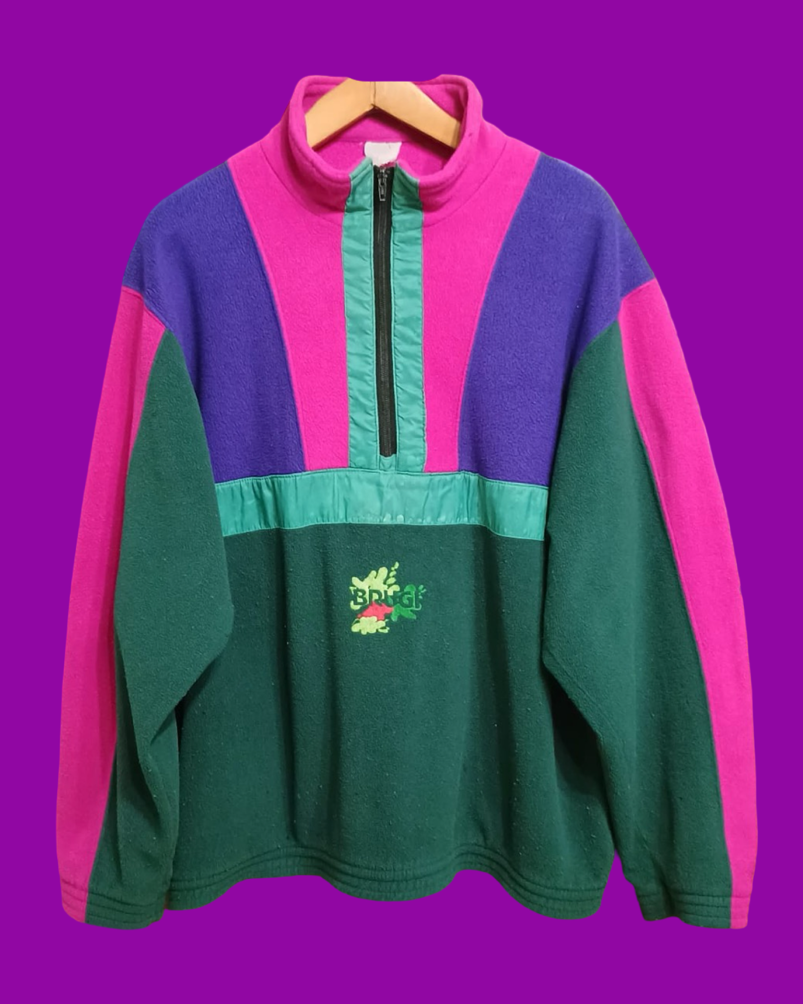 Vintage Multicolor Fantasy 90's Fleece Unisex Size L