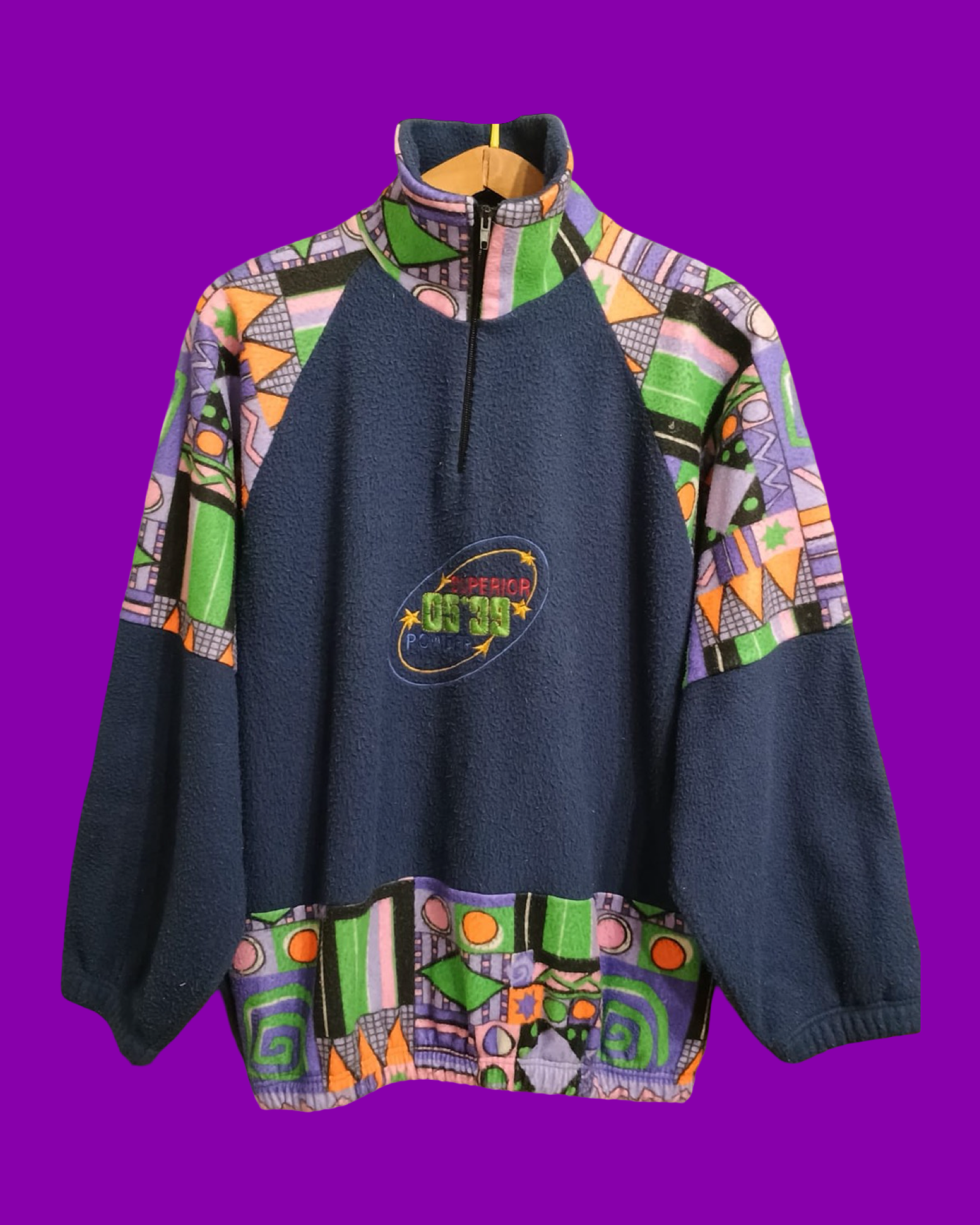 Vintage Multicolor Fantasy 90's Fleece Unisex Size L