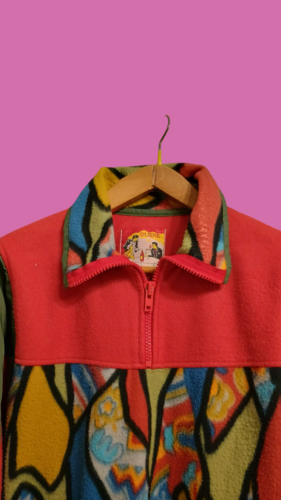 Vintage Multicolor Fantasy 90's Fleece Unisex Size L