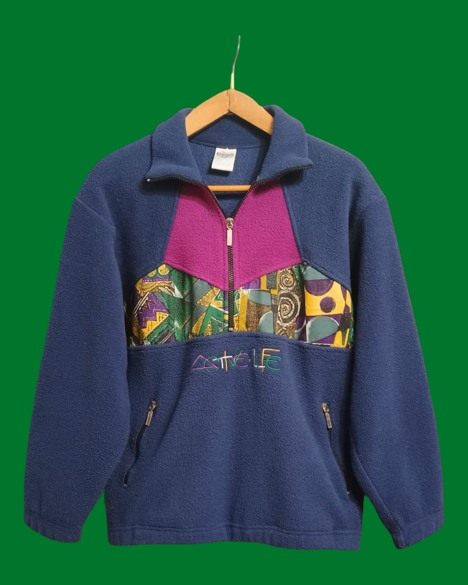 Vintage Multicolor Fantasy 90's Fleece Unisex Size S