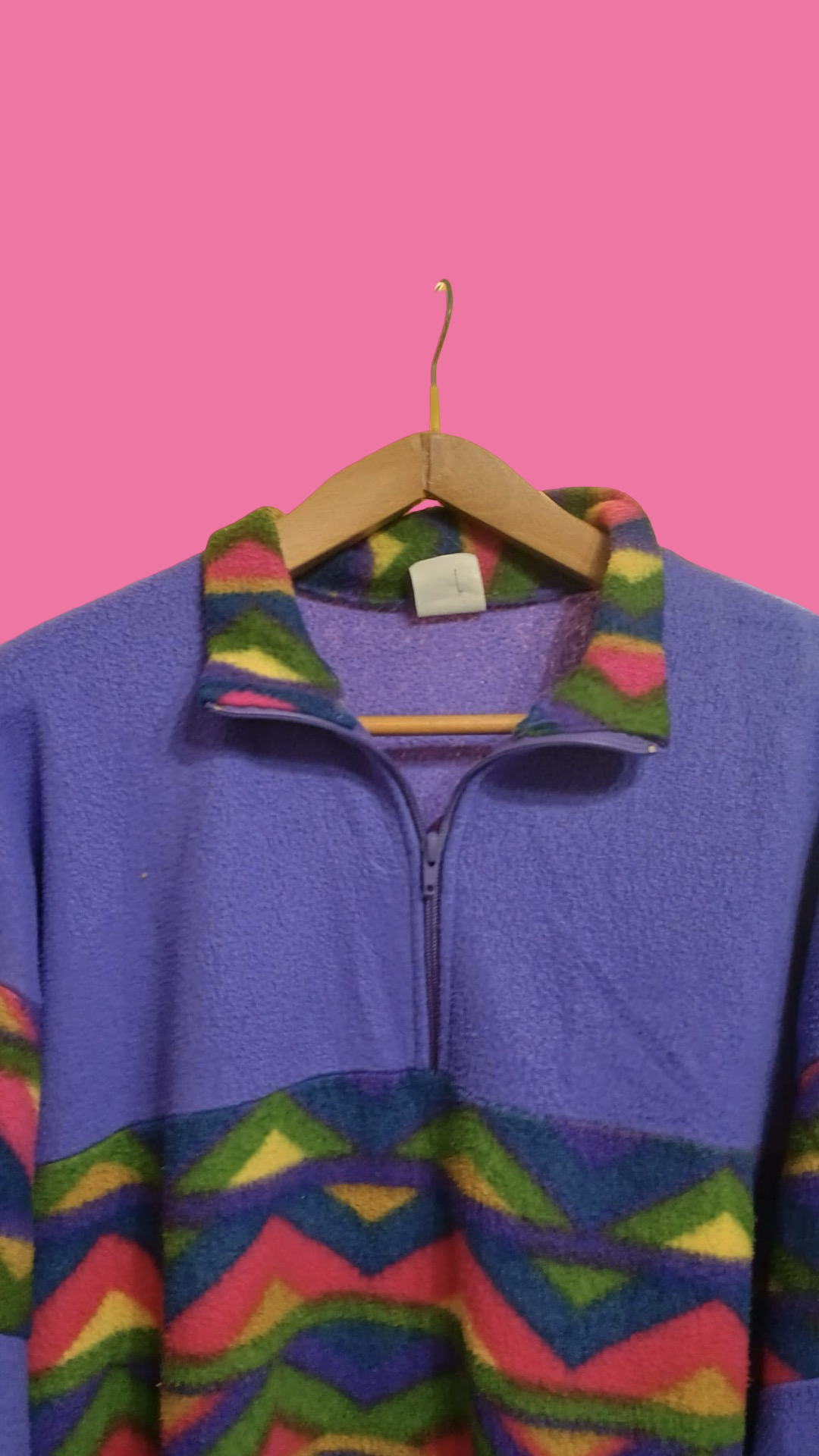 Vintage Multicolor Fantasy 90's Fleece Unisex Size L