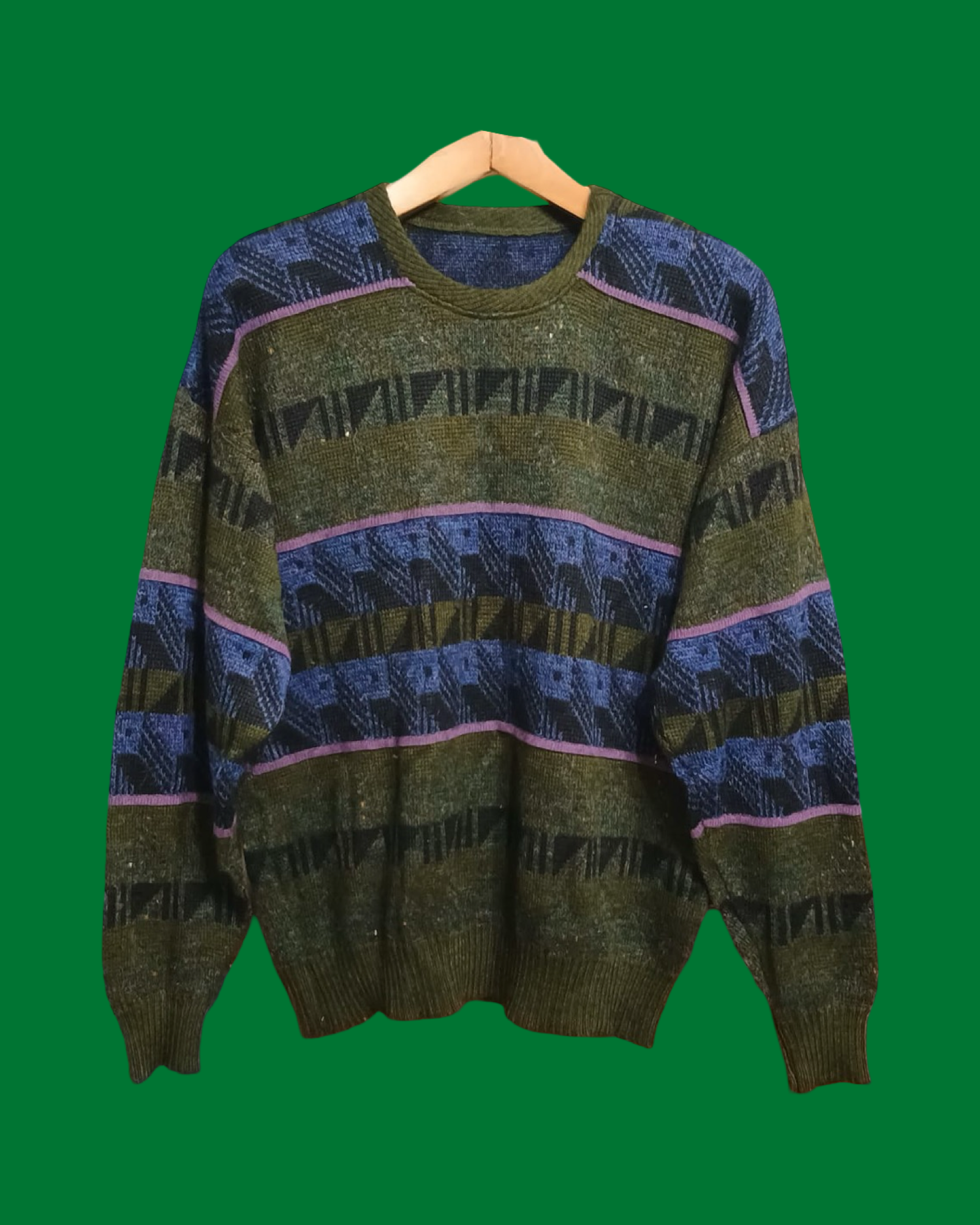 Vintage Multicolor Fantasy 90's Sweater Unisex Size M