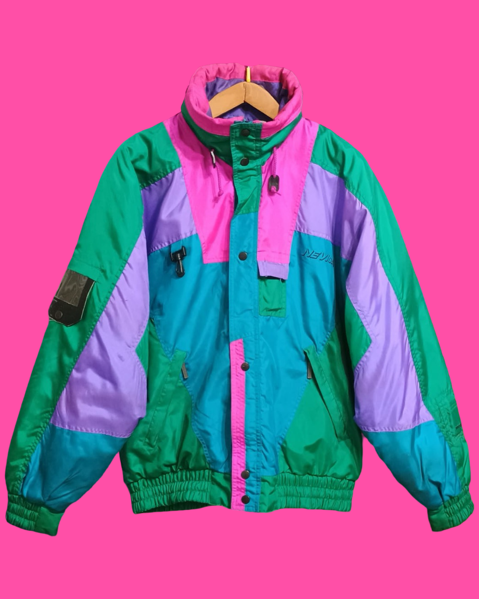Vintage Multicolor Fantasy 90's Snow Jacket Unisex Size L
