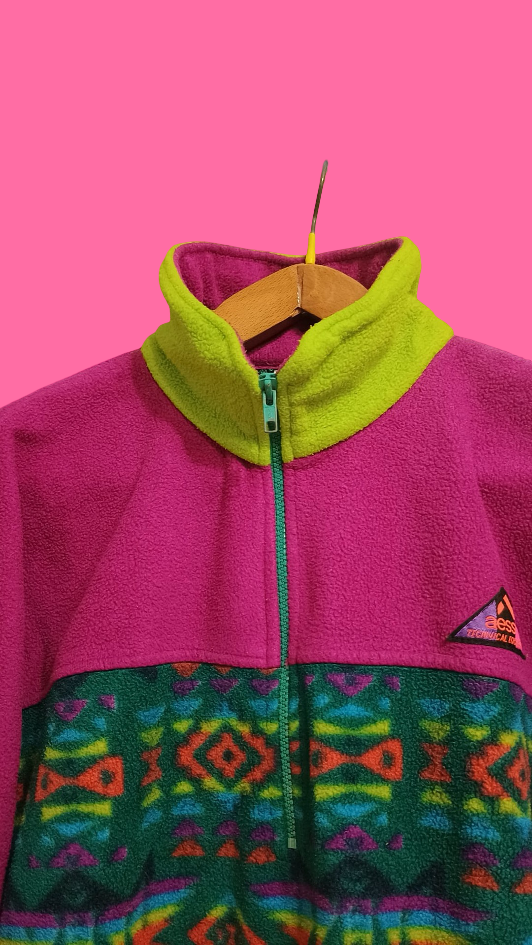 Vintage Multicolor Fantasy 90's Fleece Unisex Size L