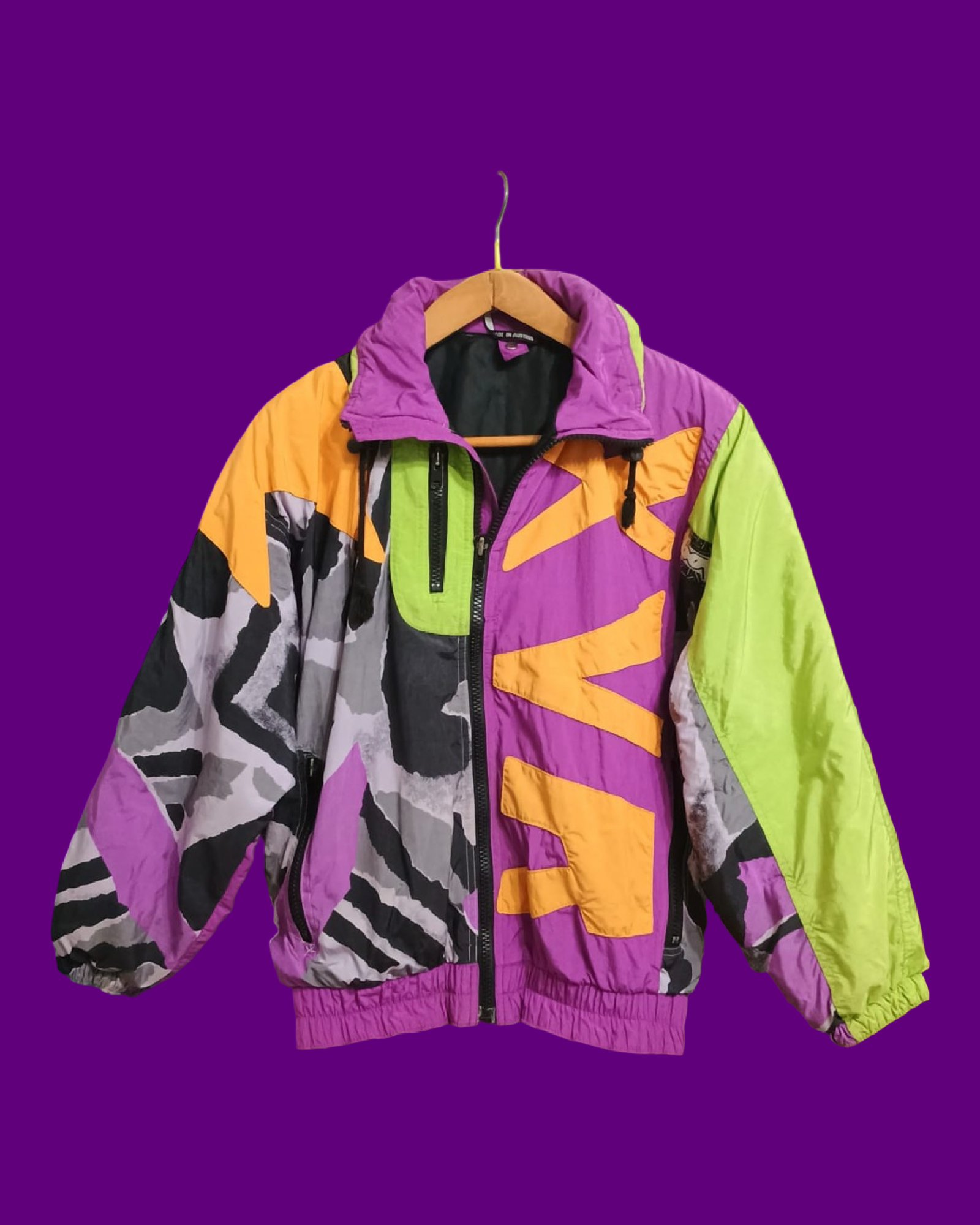 Vintage Multicolor Fantasy 90's Snow Jacket Unisex Size M