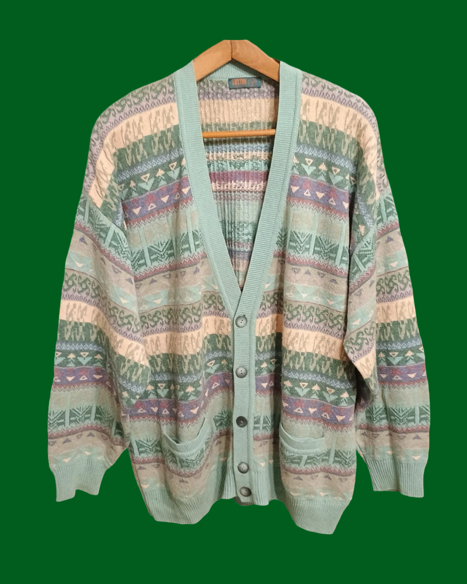 Vintage Multicolor Fantasy 90's Sweater Unisex Size XL