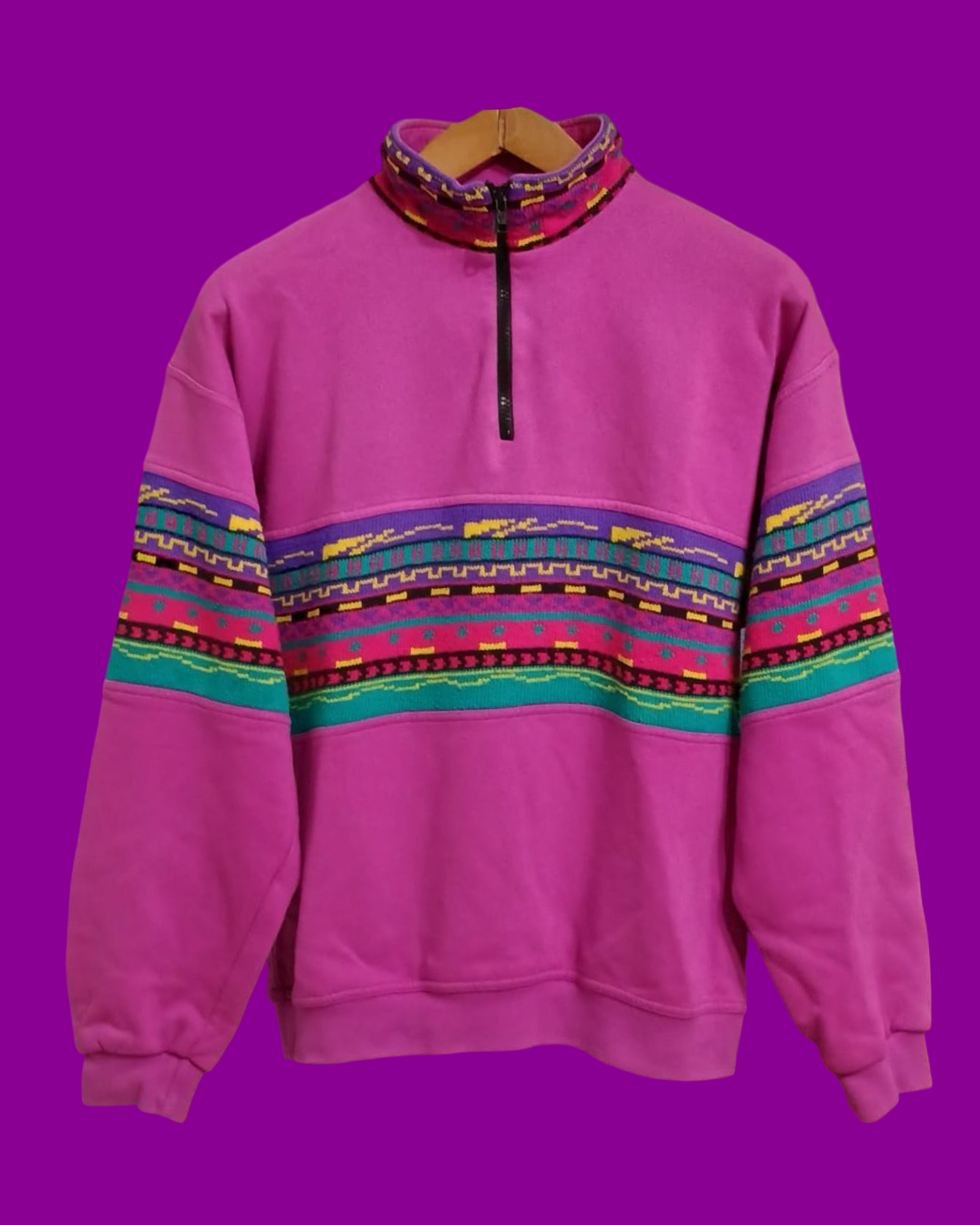 Vintage Multicolor Fantasy 90's Sweatshirt Unisex Size M