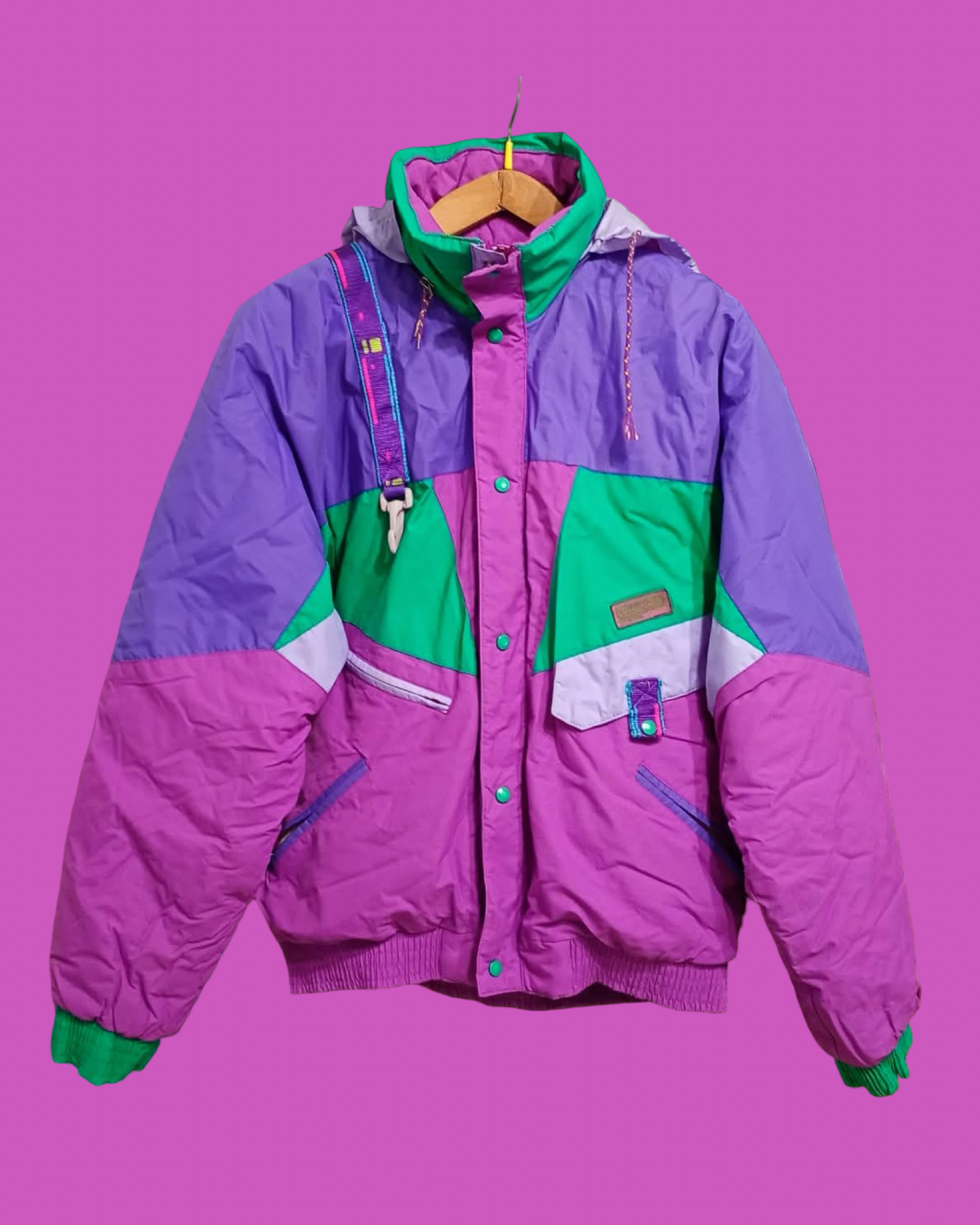 Vintage Multicolor Fantasy 90's Rare Snow Jacket Unisex Size M