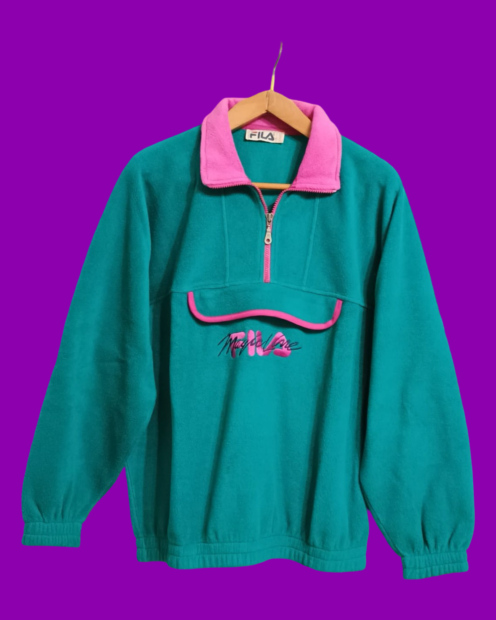 Vintage Multicolor Fantasy 90's Fila Fleece Unisex Size XL