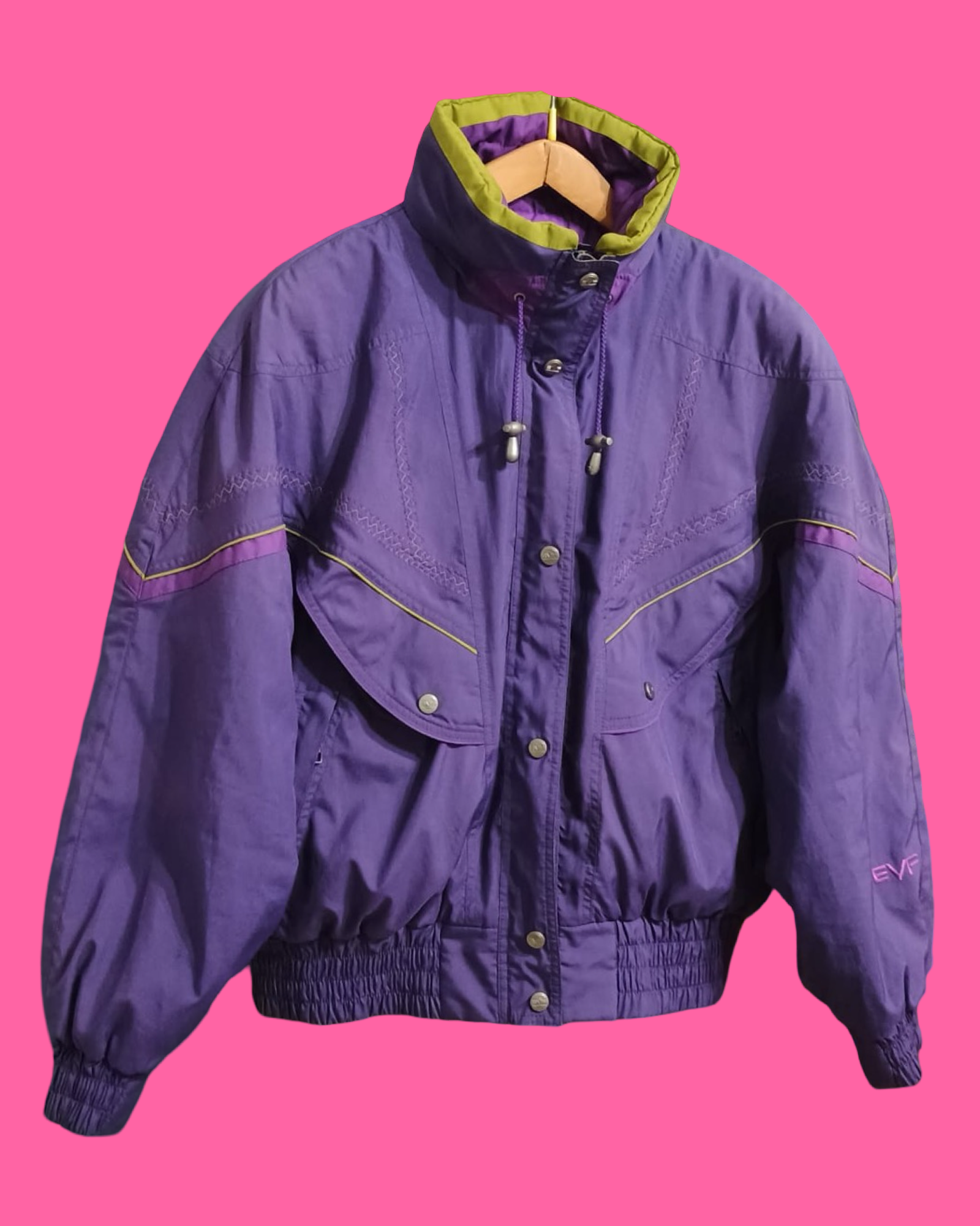 Vintage Multicolor Fantasy 90's Snow Jacket Woman Size M