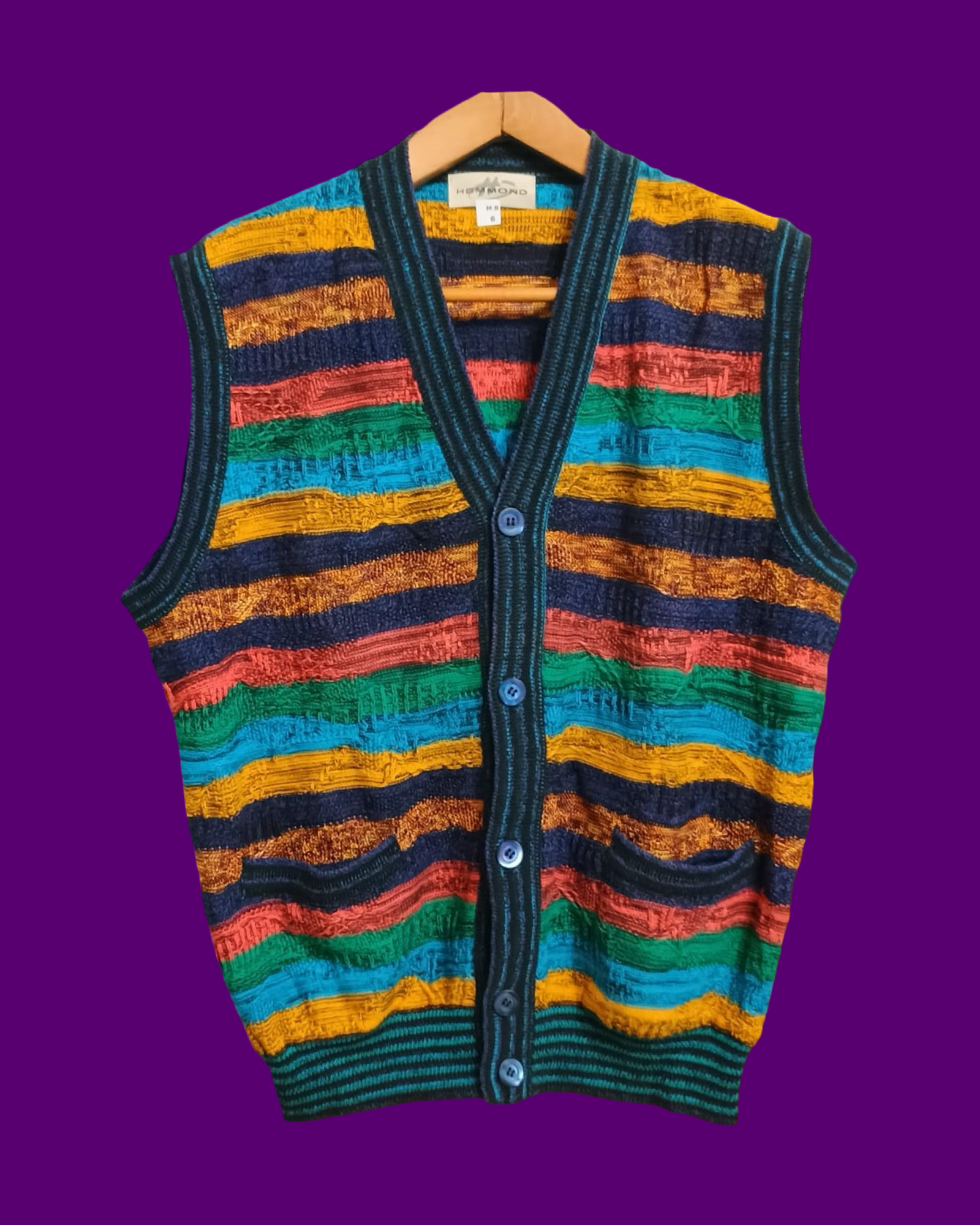 Vintage Multicolor Fantasy 90's Sweater Unisex Size L