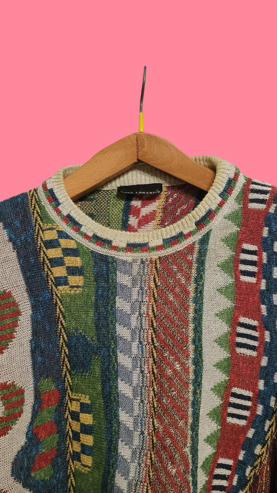 Vintage Multicolor Fantasy 90's Sweater Unisex Size L