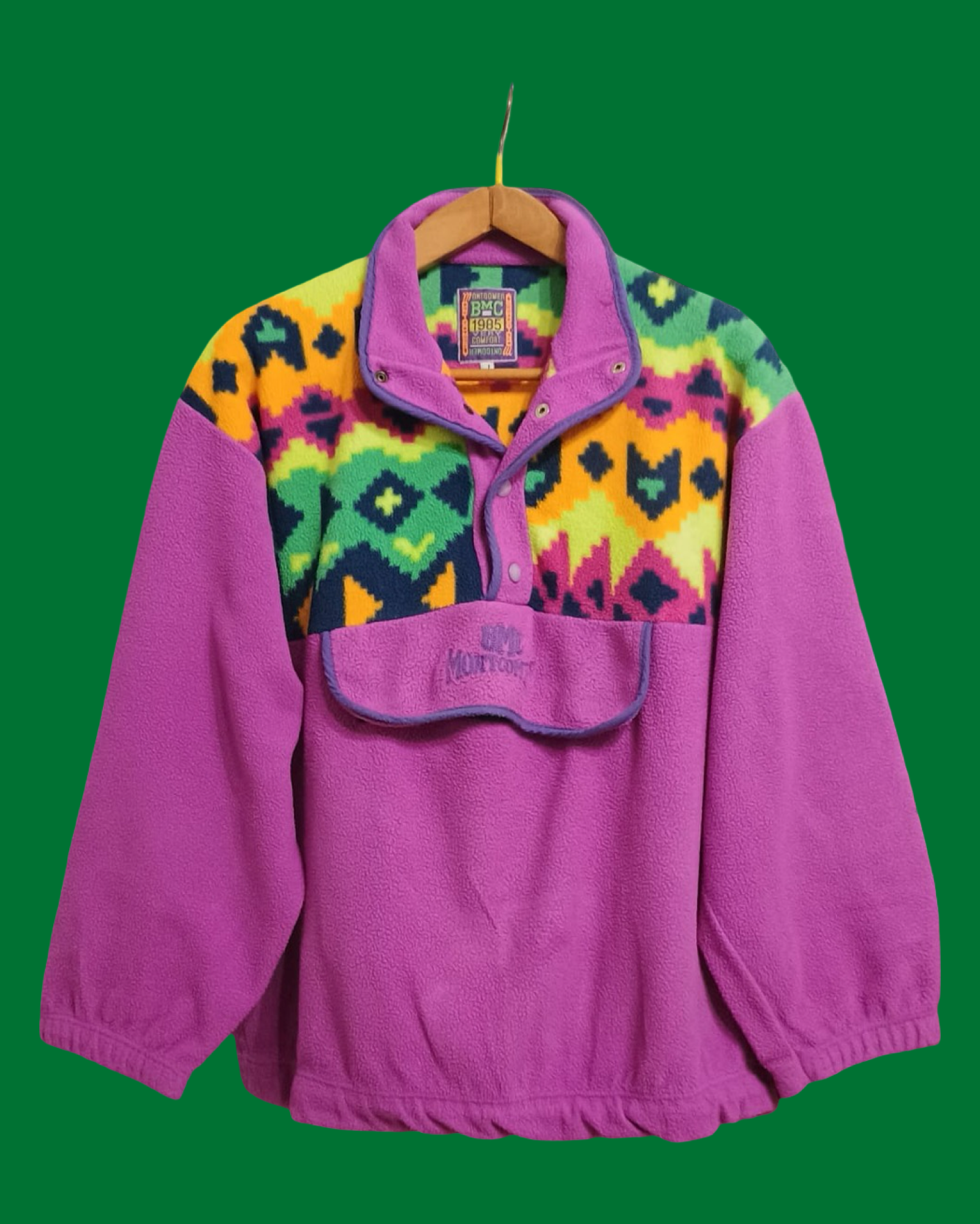 Vintage Multicolor Fantasy 90's Fleece Unisex Size L