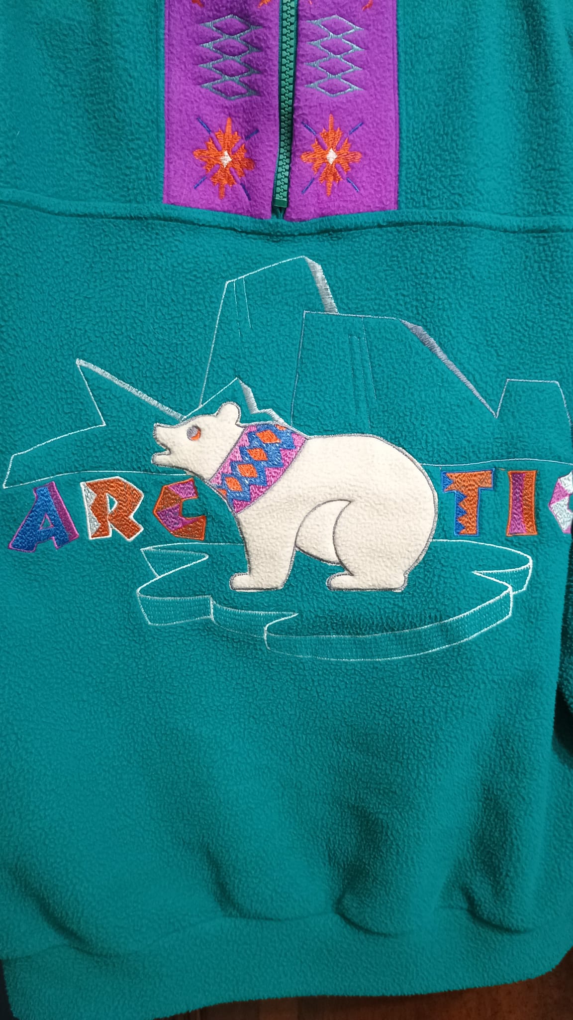 Vintage Multicolor Fantasy 90's Sweatshirt Woman Size M