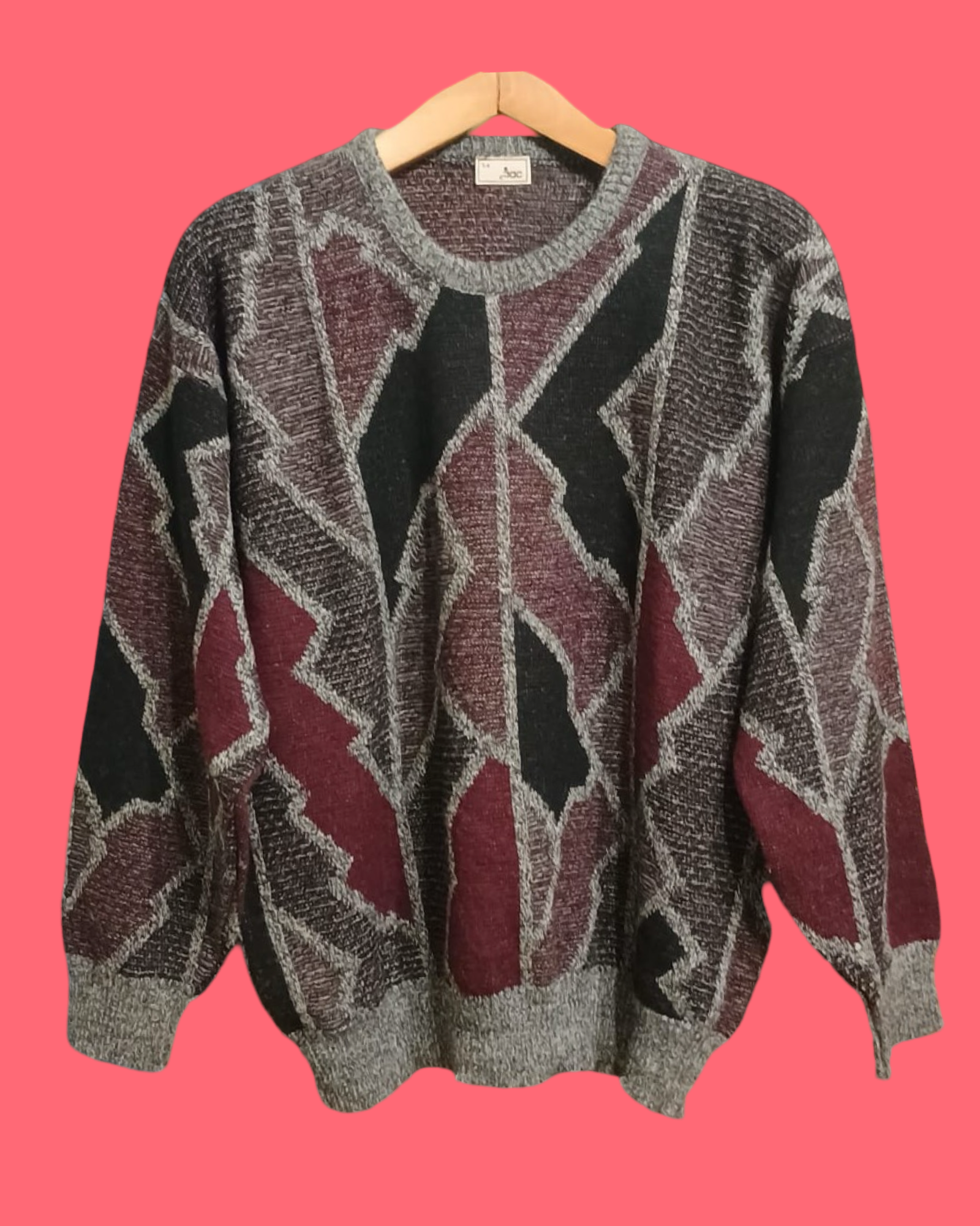 Vintage Multicolor Fantasy 90's Sweater Unisex Size M