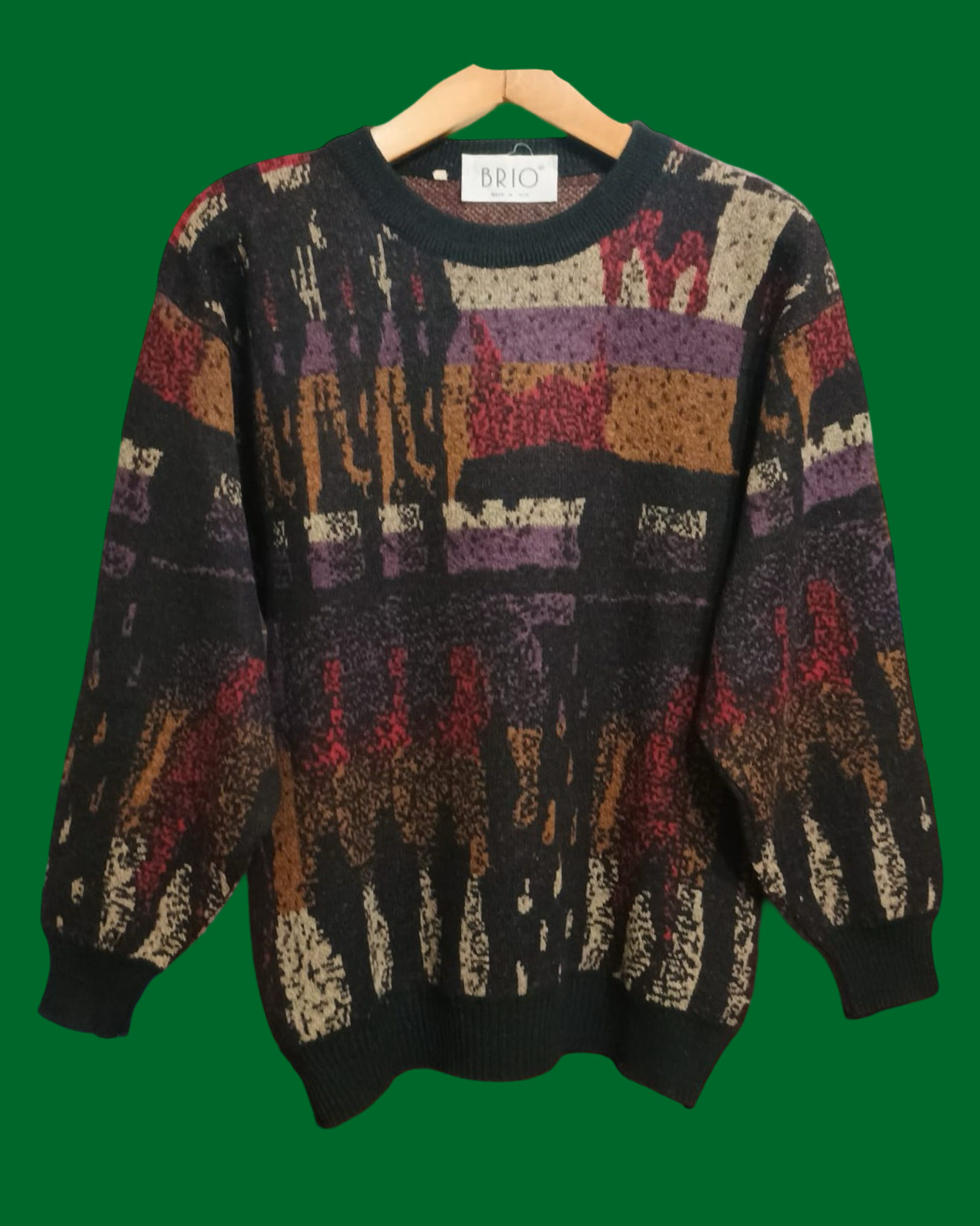 Vintage Multicolor Fantasy 90's Sweater Unisex Size M
