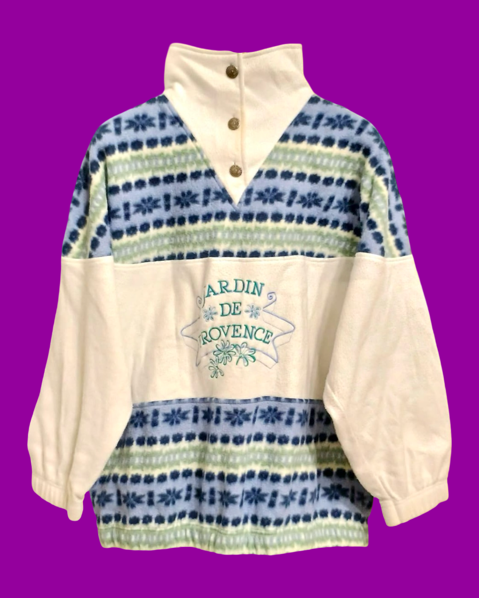 Vintage Multicolor Fantasy 90's Fleece Unisex Size XL