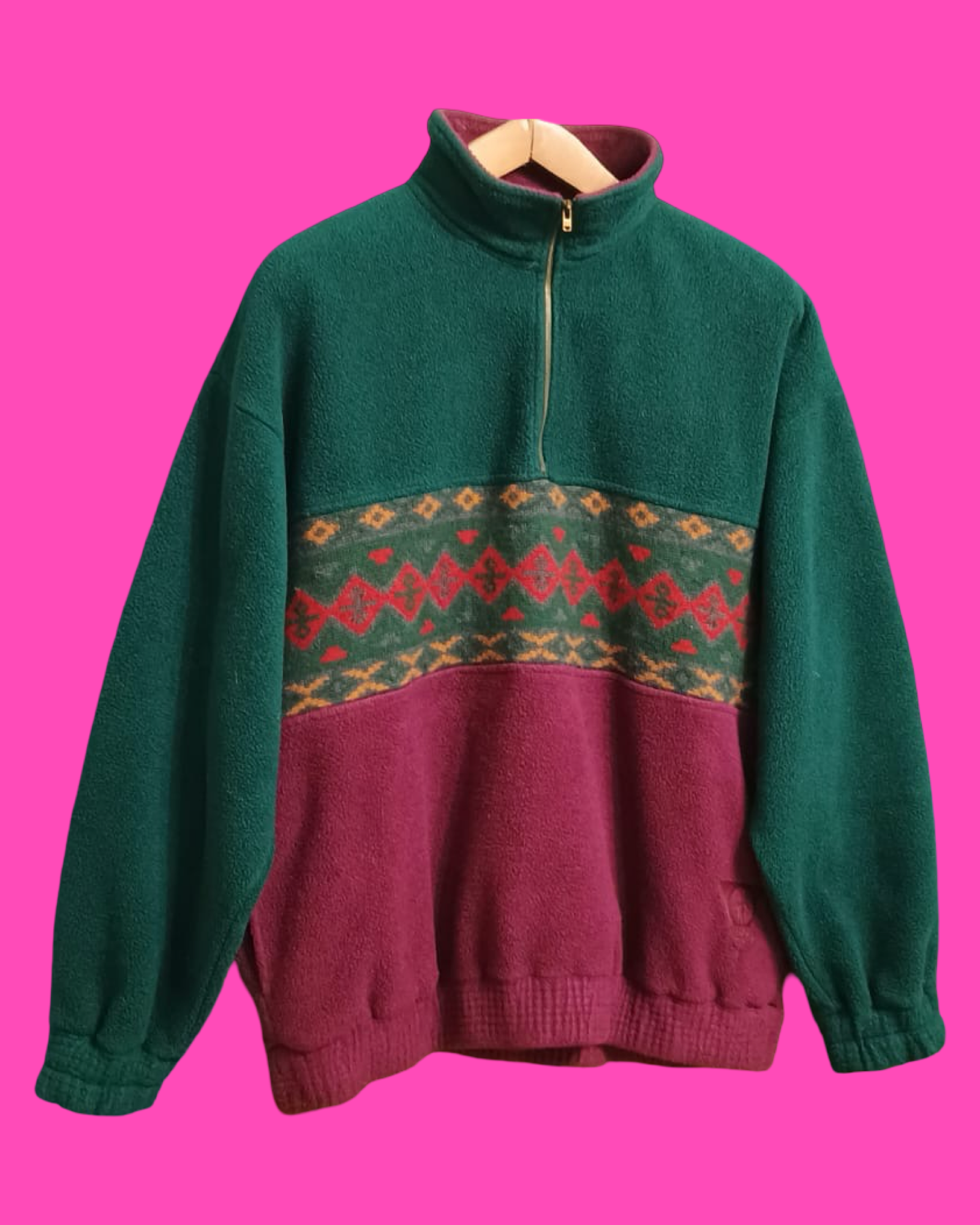 Vintage Multicolor Fantasy 90's Fleece Unisex Size XL