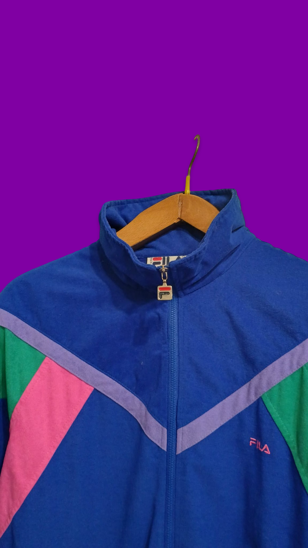 Vintage Multicolor Fantasy 90's Fila Sweatshirt Unisex Size M