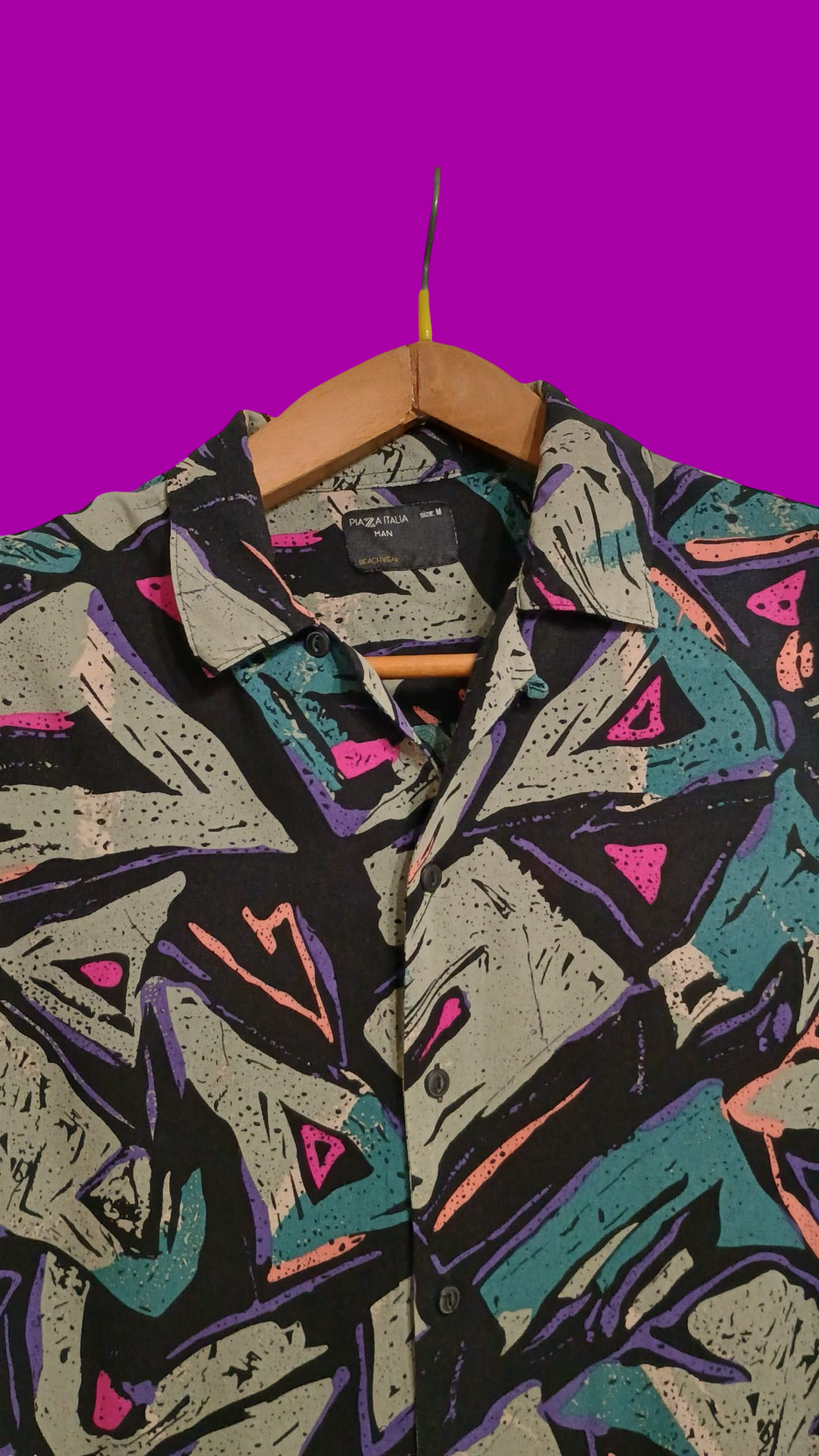 Vintage Style Multicolor Fantasy Shirt Unisex Size M