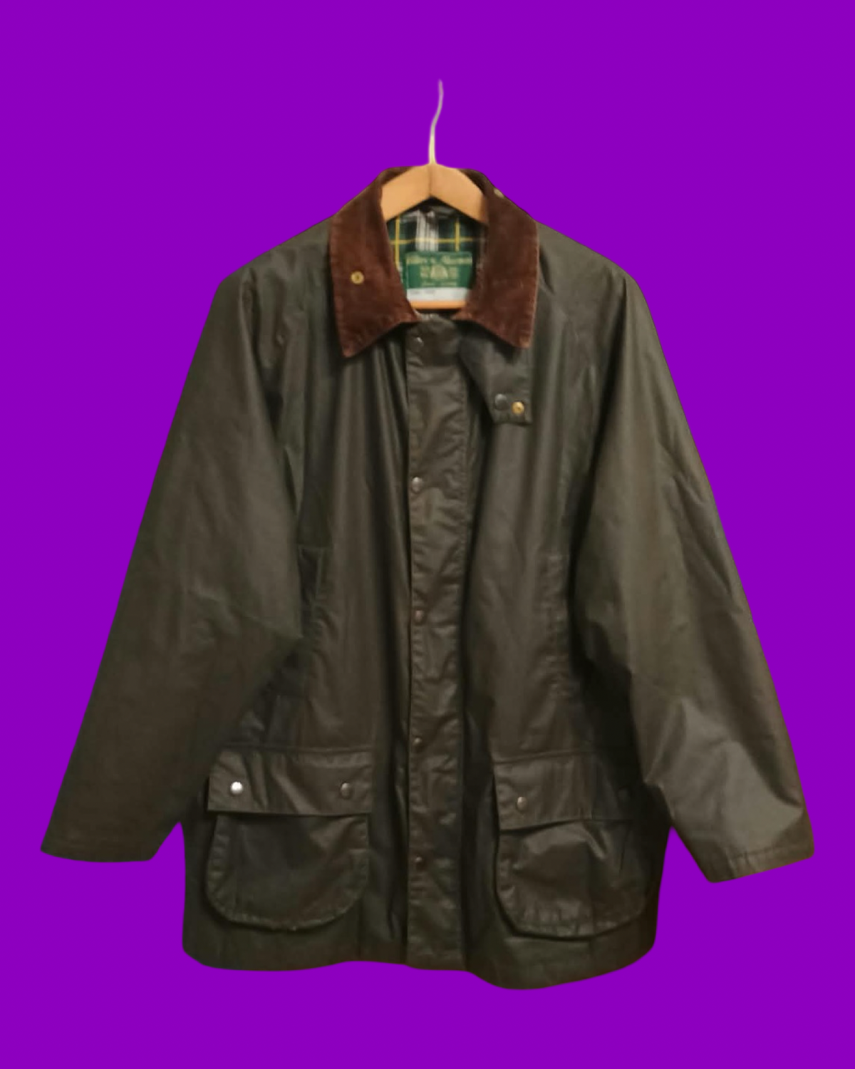 Vintage Green 90's Spring Harrington Jacket Unisex Size L