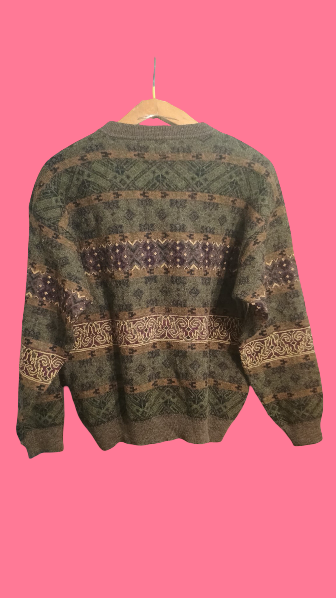 Vintage Multicolor Fantasy 90's Sweater Unisex Size S