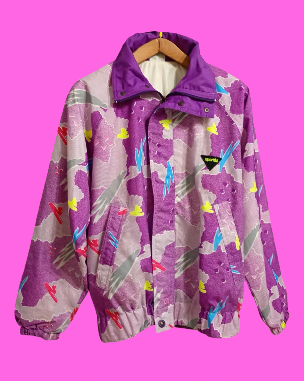Vintage Multicolor Fantasy 90's Rare Jacket Unisex Size XL