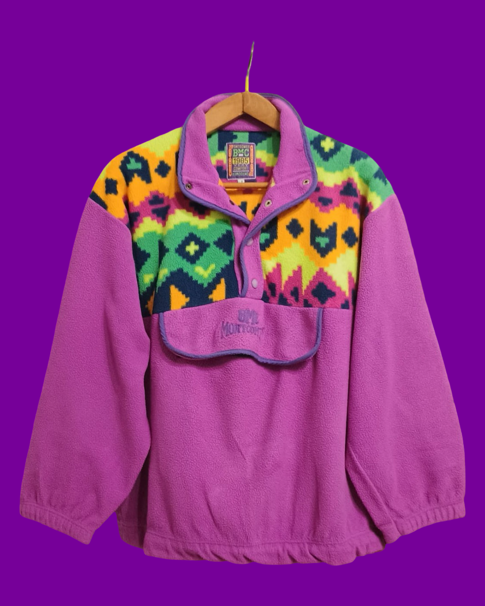 Vintage Multicolor Fantasy 90's Fleece Unisex Size L
