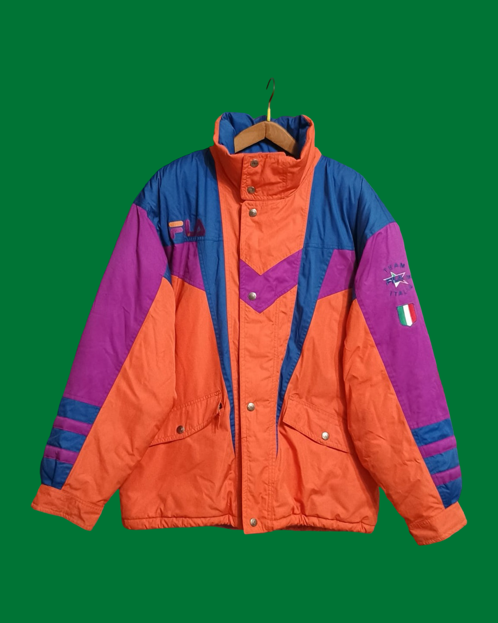 Vintage Multicolor Fantasy 90's Fila Snow Jacket Unisex Size XL