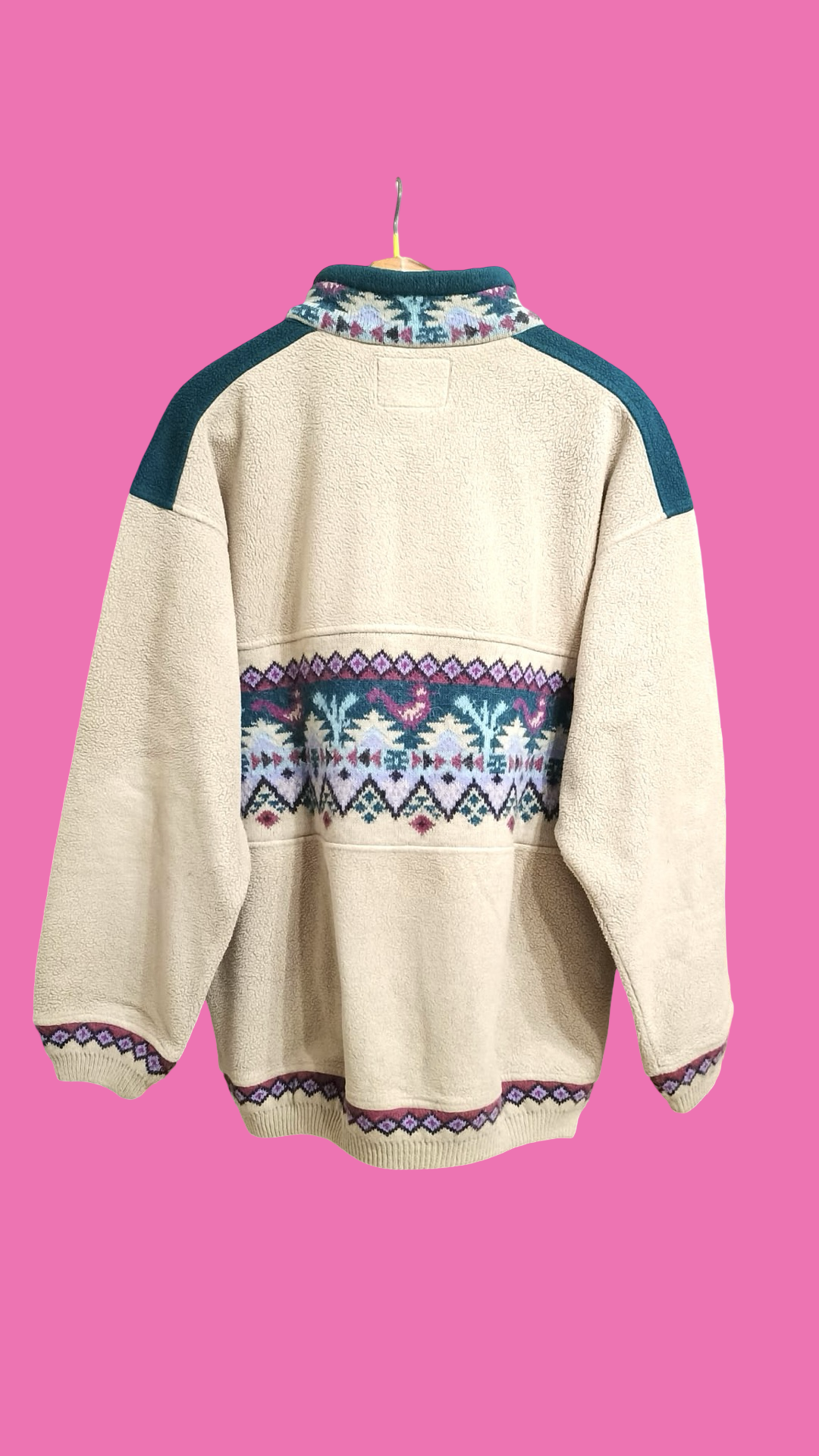 Vintage Multicolor Fantasy 90's Fleece Unisex Size L