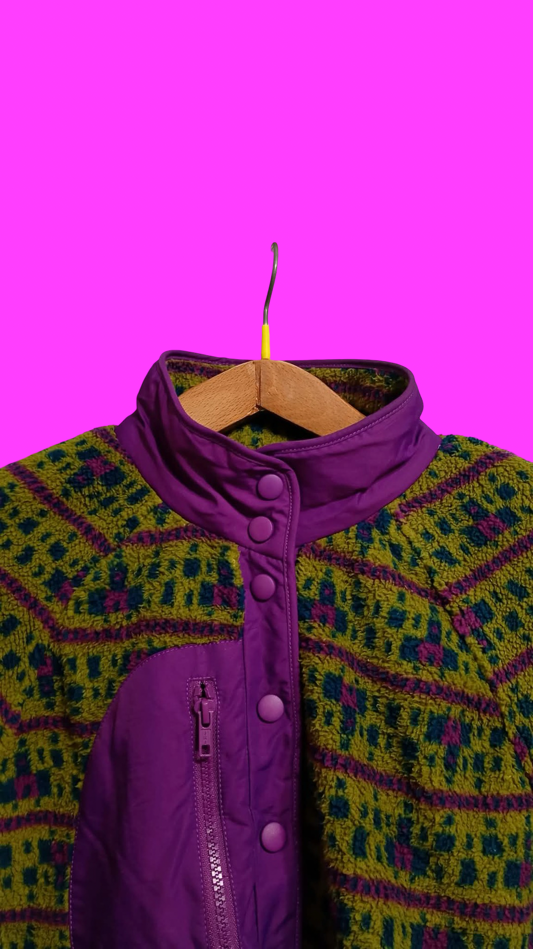 Vintage Multicolor Fantasy 90's Rare Fleece Unisex Size M