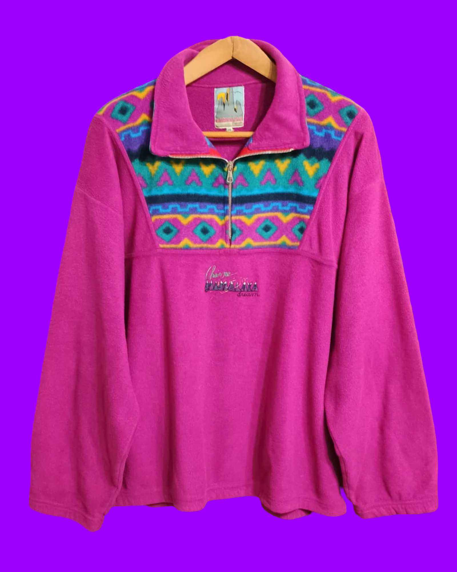 Vintage Multicolor Fantasy 90's Fleece Unisex Size XL