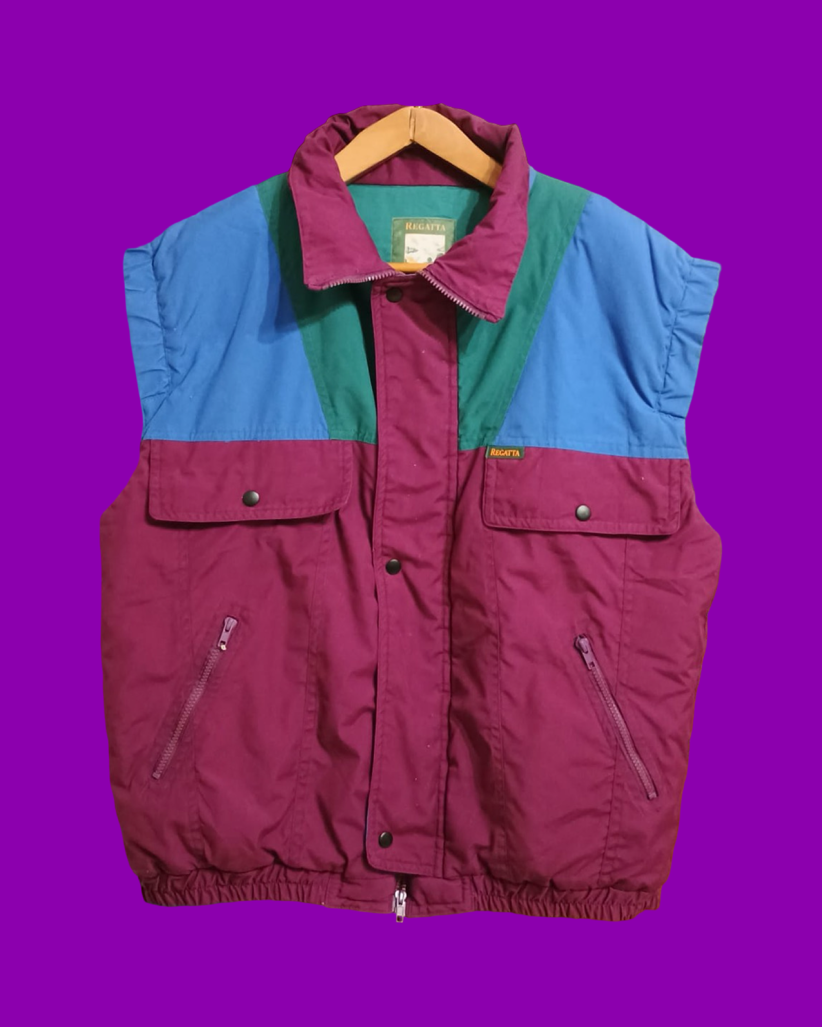 Vintage Multicolor Fantasy 90's Gilet Unisex Size XL