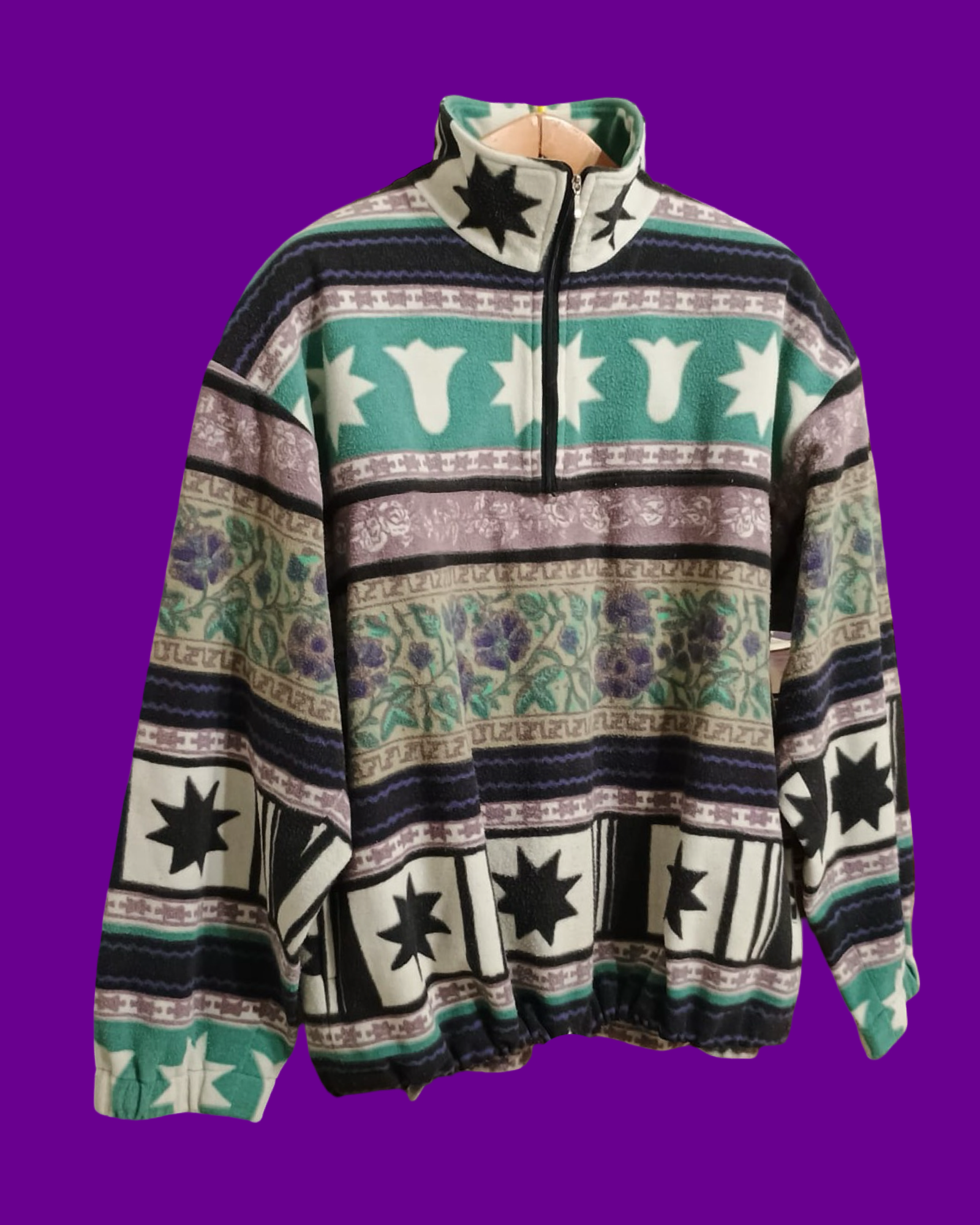 Vintage Multicolor Fantasy 90's Fila Fleece Unisex Size L