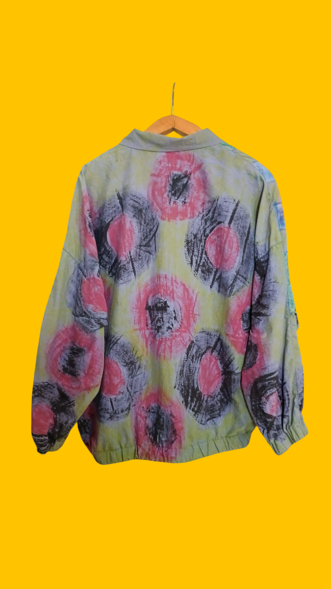 Sweatshirt Vintage Multicolor A Fantasia Anni 90 Unisex Size S