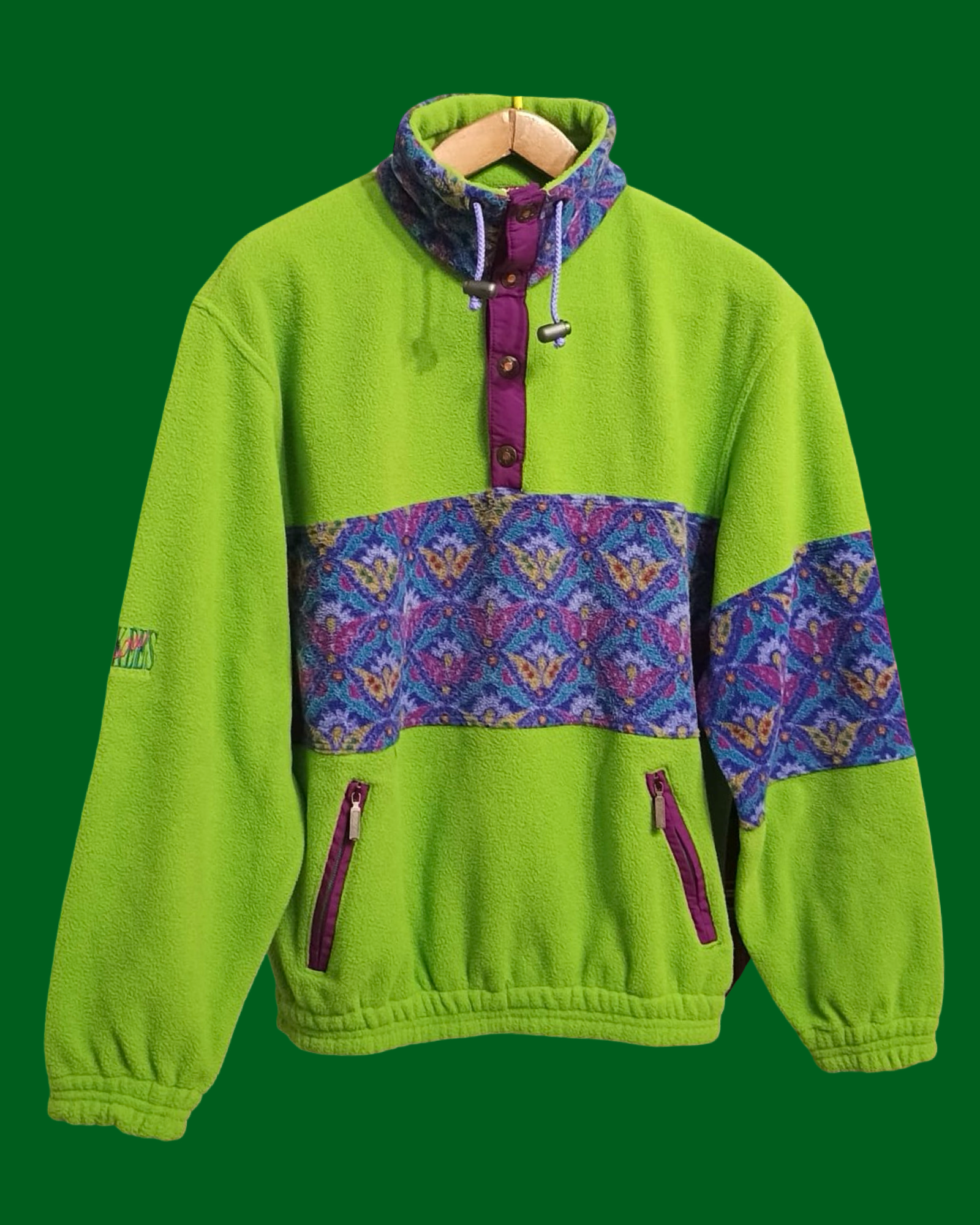 Vintage Multicolor Fantasy 90's Fleece Unisex Size M