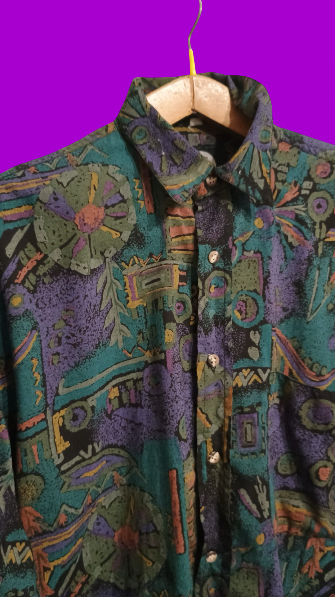 Vintage Multicolor Fantasy 90's Shirt Unisex Size L