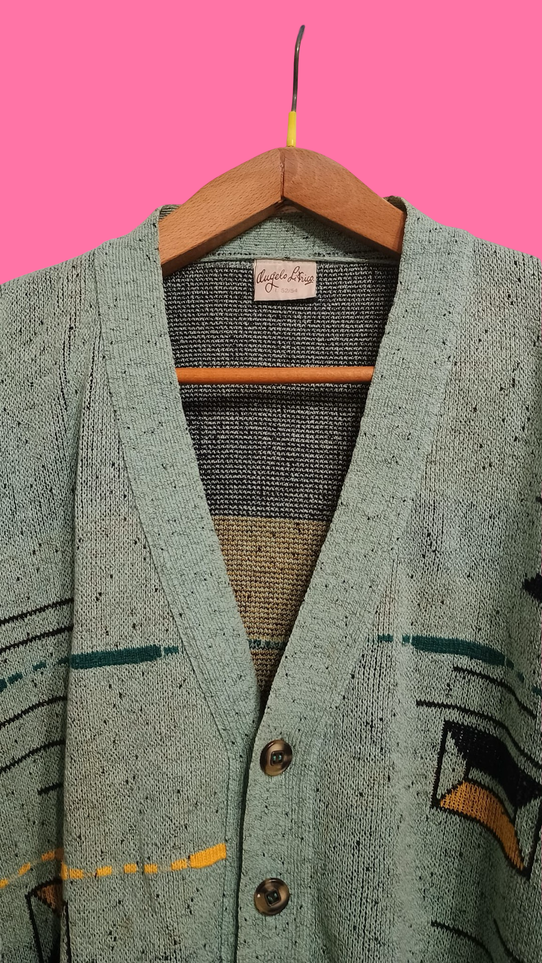 Vintage Multicolor Fantasy 90's Sweater Unisex Size L