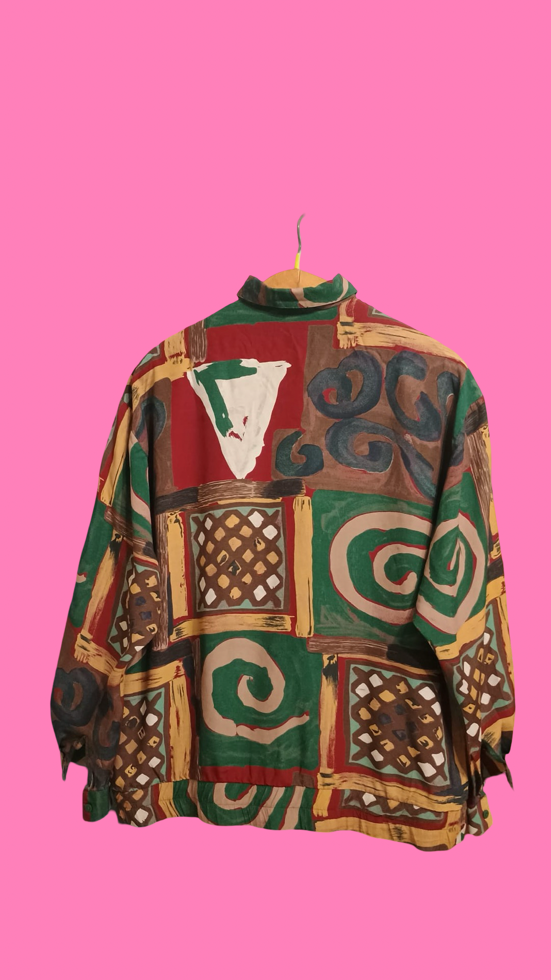 Vintage Multicolor Fantasy 90's Shirt Woman Size M