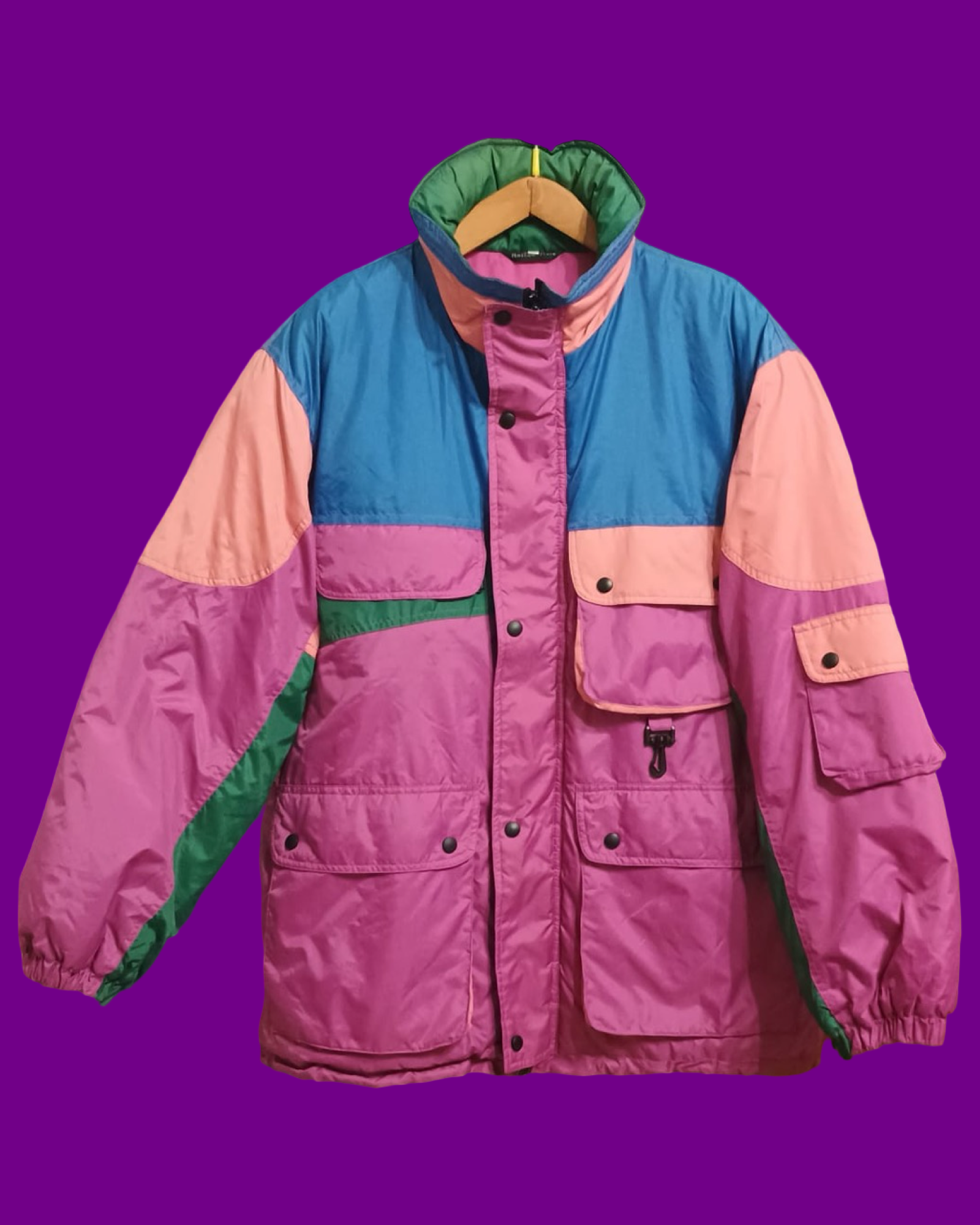 Vintage Multicolor Fantasy 90's Snow Jacket Unisex Size L