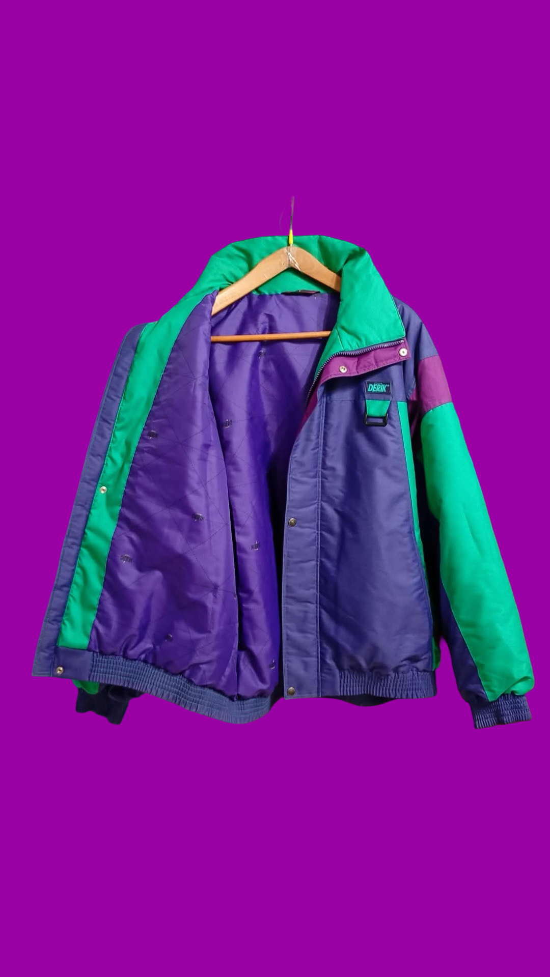 Vintage Multicolor Fantasy 90's Rare Snow Jacket Unisex Size L