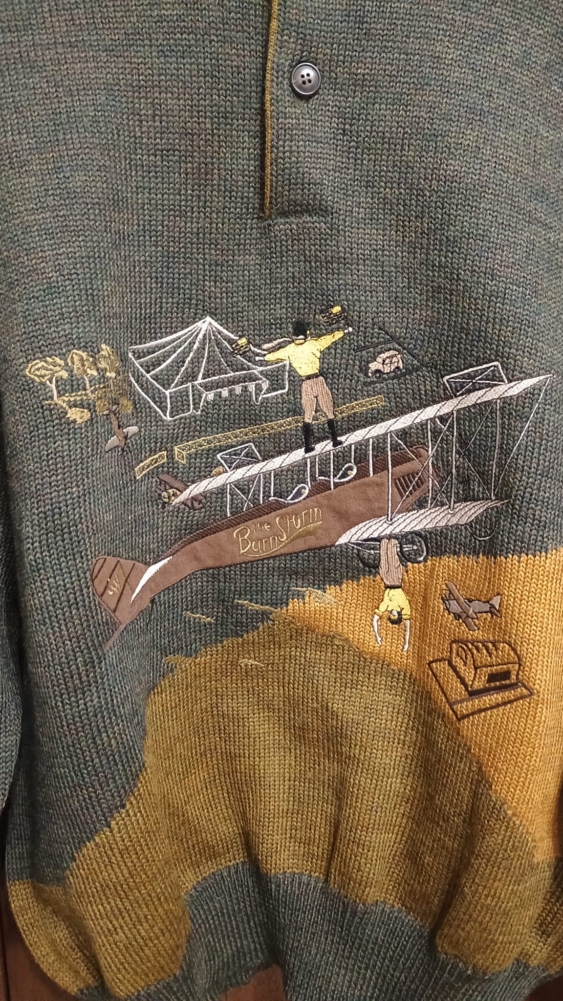 Vintage Multicolor Fantasy 90's Sweater Unisex Size L