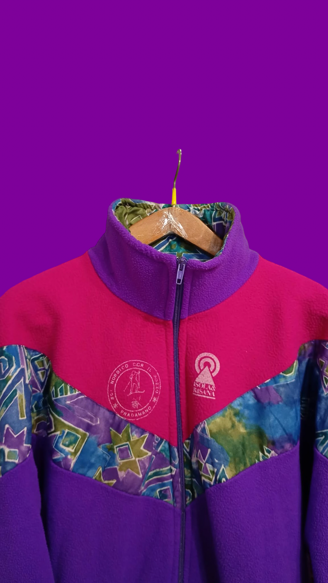 Vintage Multicolor Fantasy 90's Fleece Unisex Size M